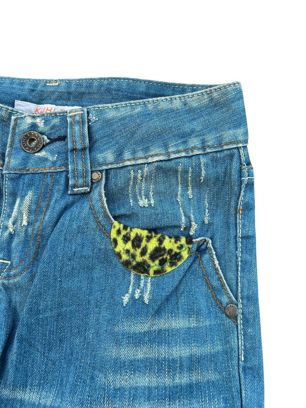 Kapital × Vintage × Who Decides War Hippies Style Japanese Distressed Denim Jeans Rare 🎌☠️ Size US 27 - 5 Thumbnail