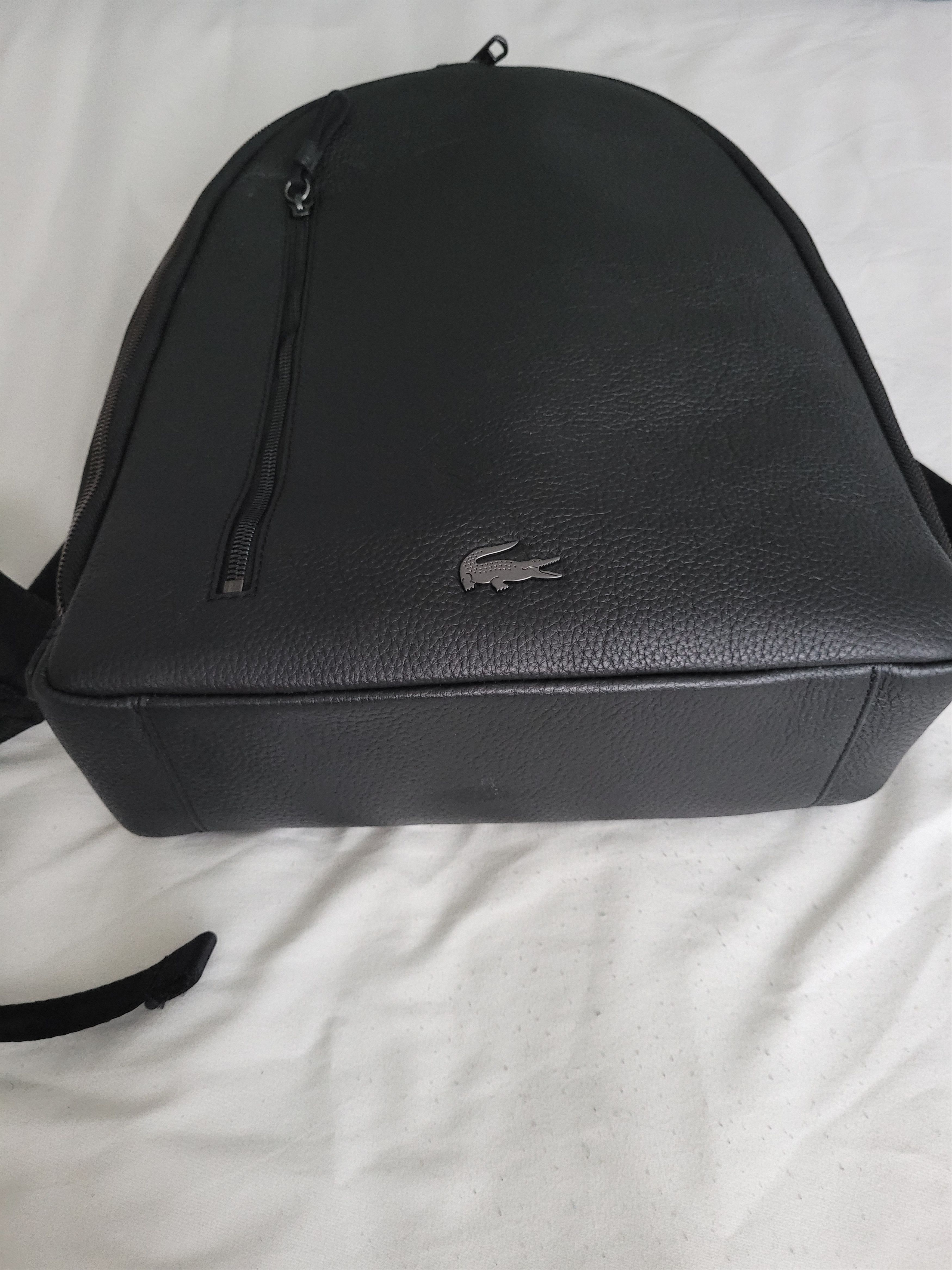 Lacoste Lacoste Real Leather Backpack Size ONE SIZE - 3 Thumbnail