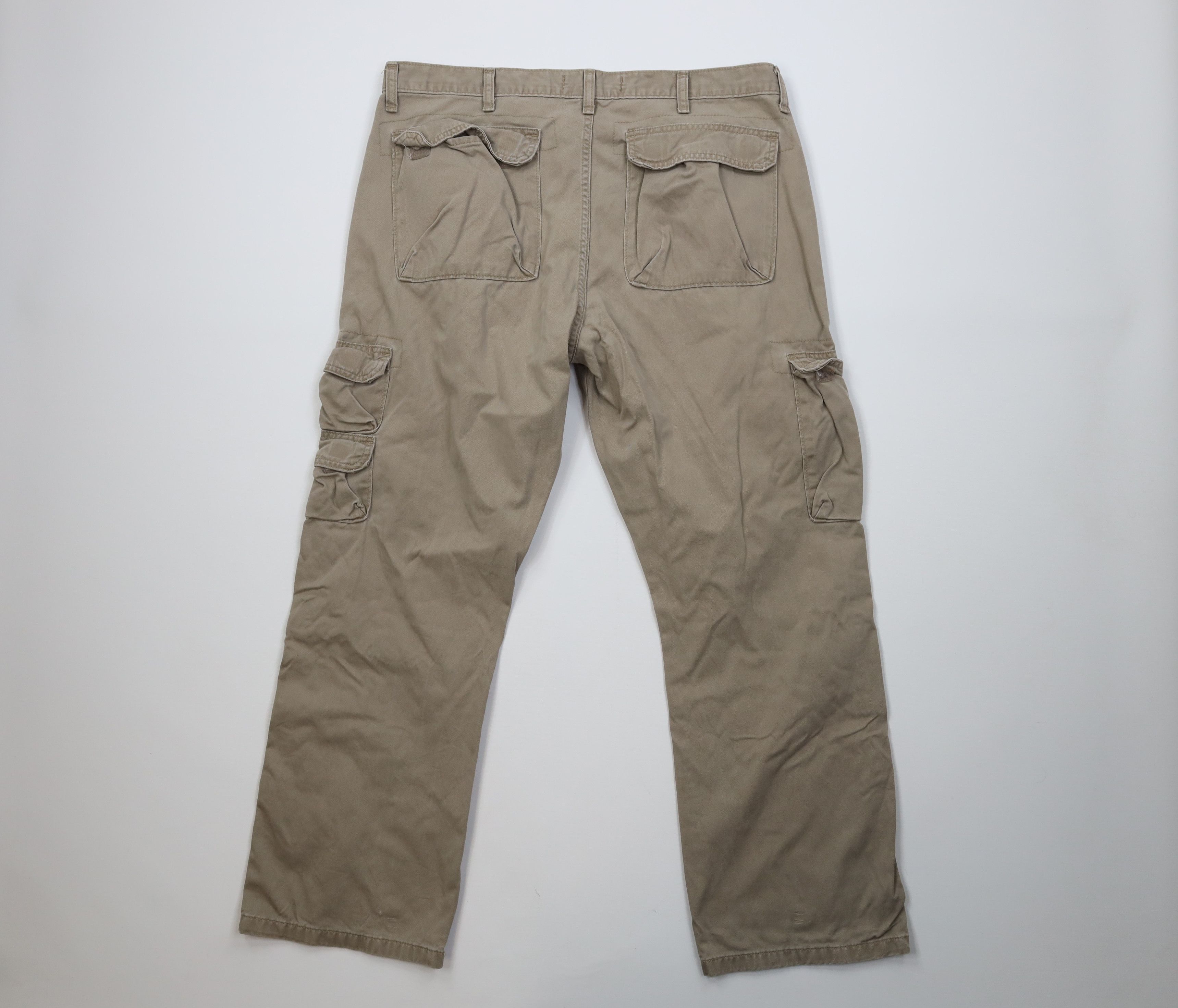 Wrangler Vintage Y2K Wrangler Wide Leg Cargo Pants Trousers Khaki Size US 38 / EU 54 - 10 Thumbnail