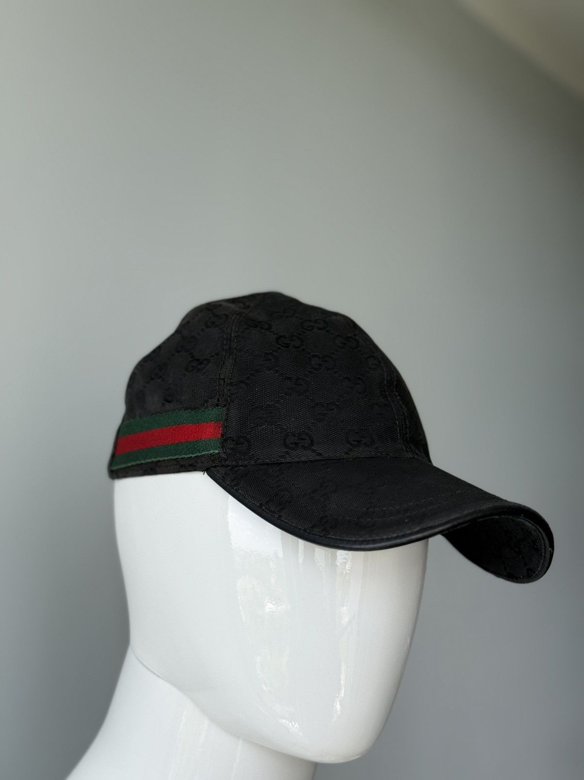 Gucci Gucci Monogram Web Stripe Baseball Cap Size ONE SIZE - 3 Thumbnail