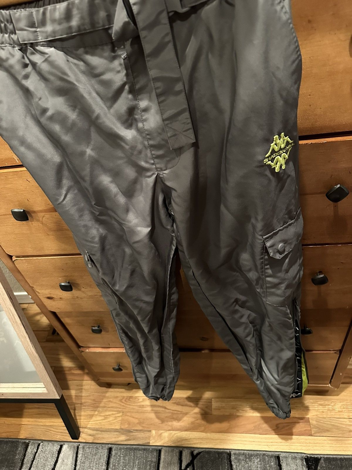 image of Kappa x Shadow Hill Pants in Grey, Men's (Size 32)