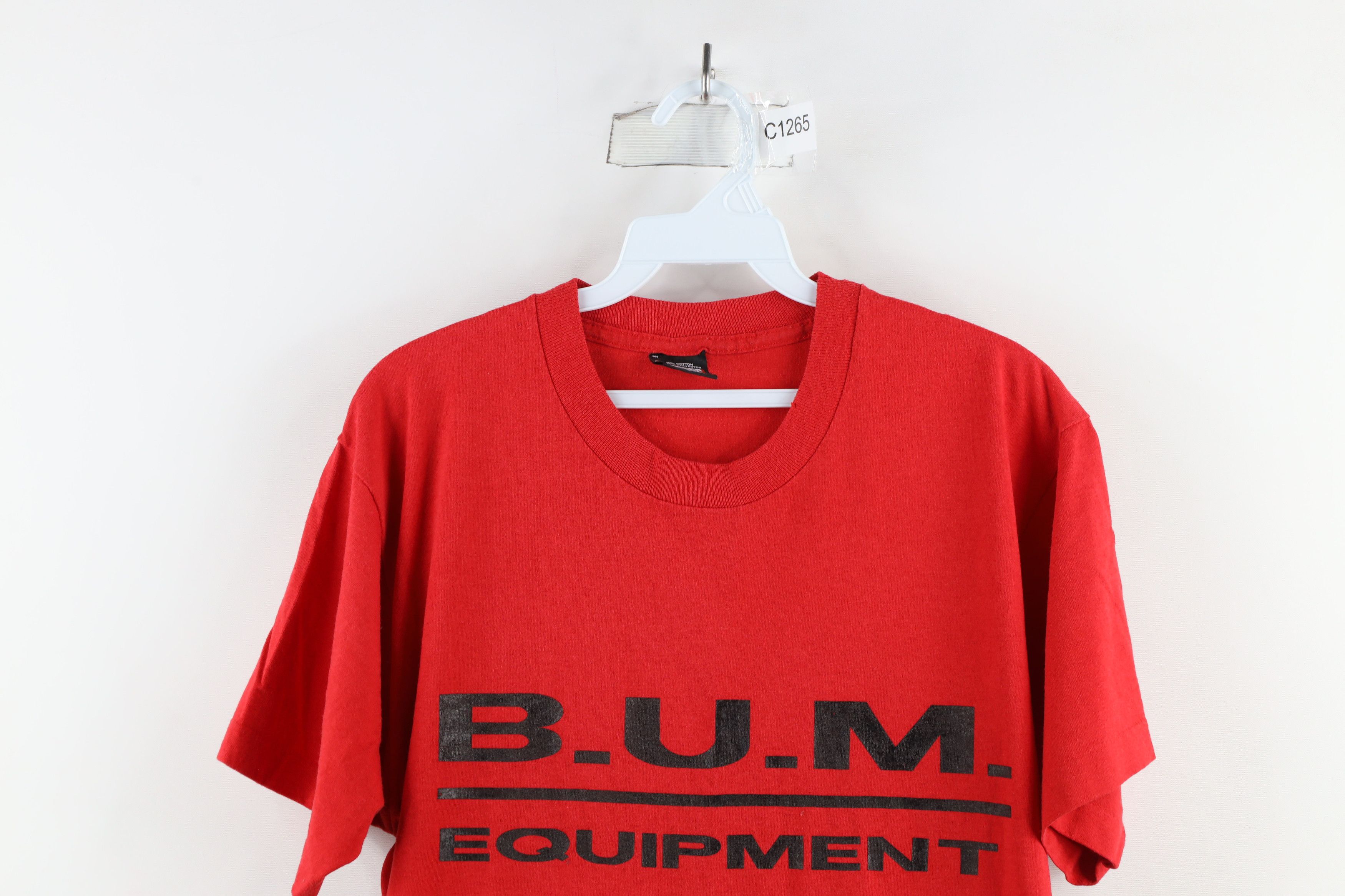 Vintage Vintage 90s Bum Equipment Spell Out Short Sleeve T-Shirt USA Size US L / EU 52-54 / 3 - 2 Thumbnail