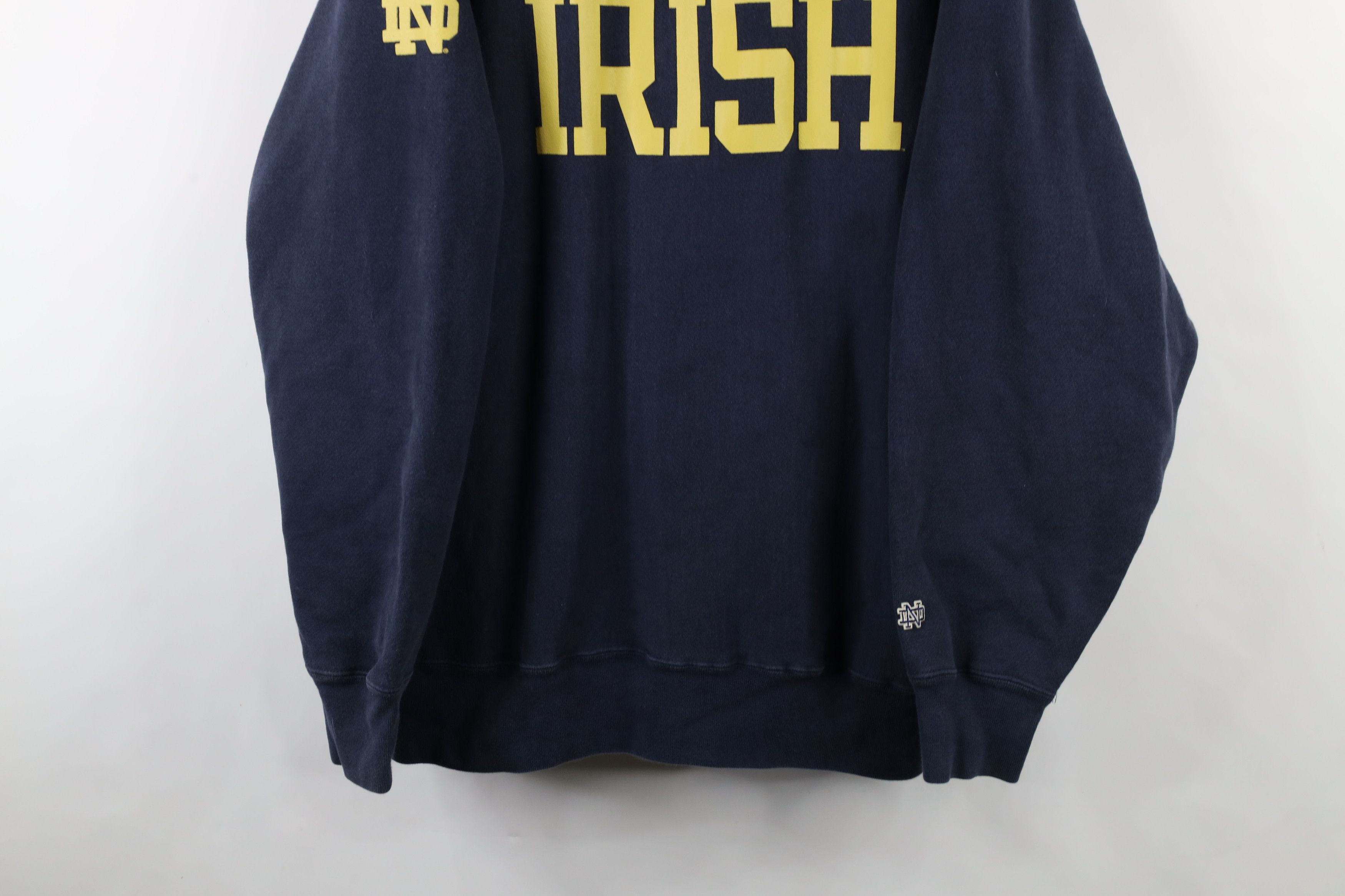 Vintage Vintage 90s Reverse Dame University Sweatshirt Blue Irish Size US XXL / EU 58 / 5 - 3 Thumbnail