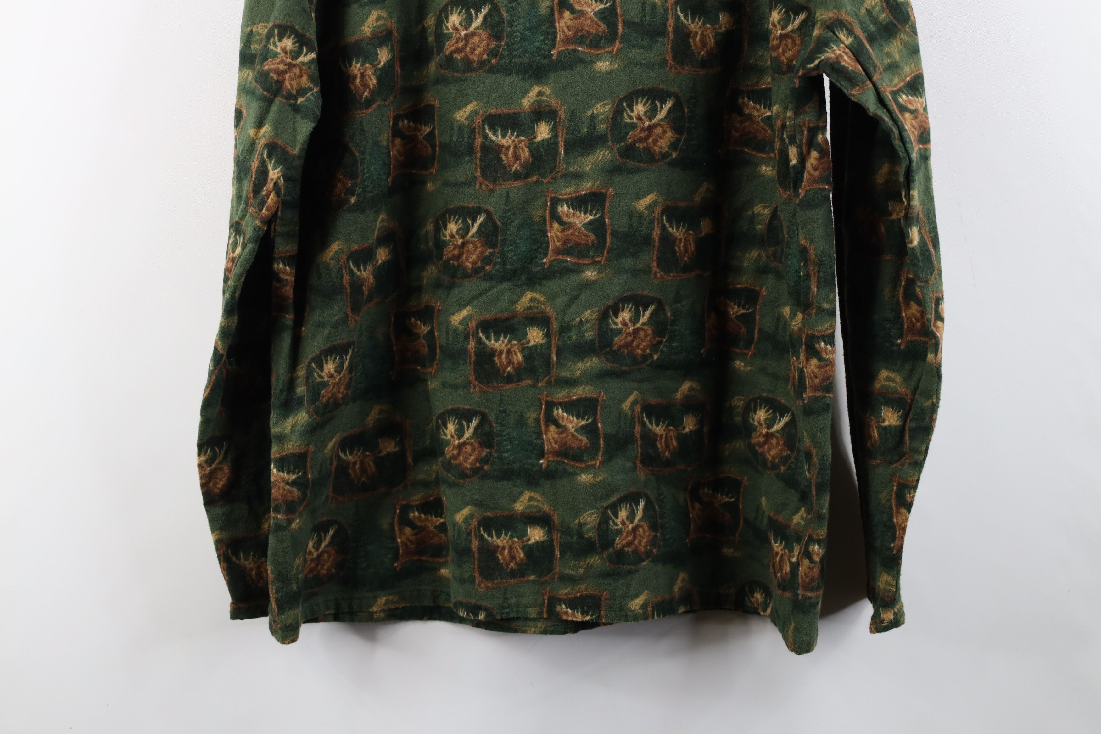 Vintage Vintage 90s Streetwear Moose Nature Long Sleeve T-Shirt Size US L / EU 52-54 / 3 - 8 Thumbnail