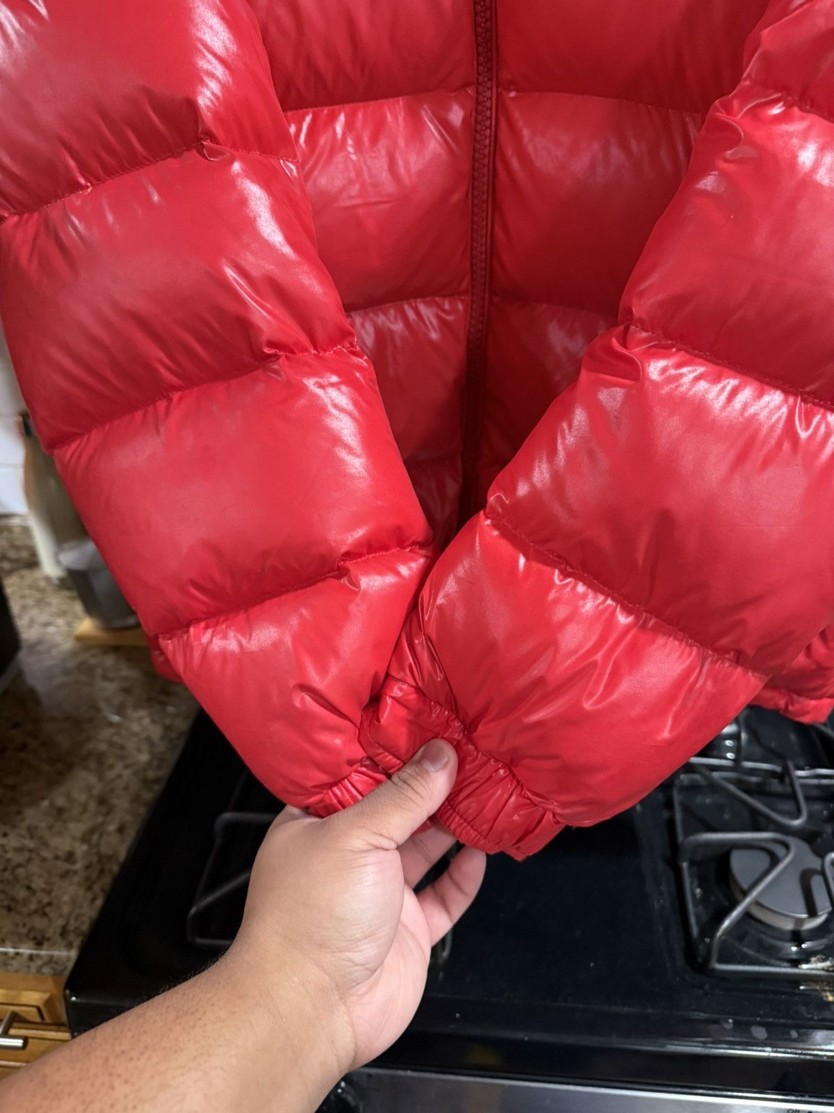 Moncler Moncler Maya Red Jacket Size XL / 4 Size US XL / EU 56 / 4 - 3 Thumbnail