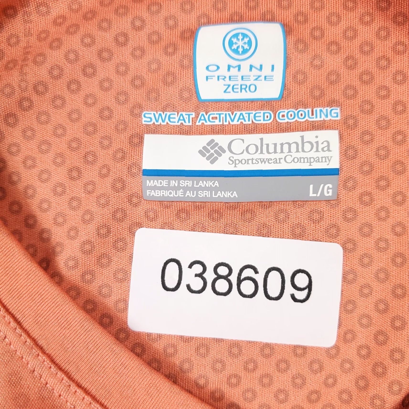 Vintage Columbia T Shirt Mens Large Orange Cotton Blend Short Sleeve Crew Neck Logo Classic Modern Sports Size US L / EU 52-54 / 3 - 8 Thumbnail