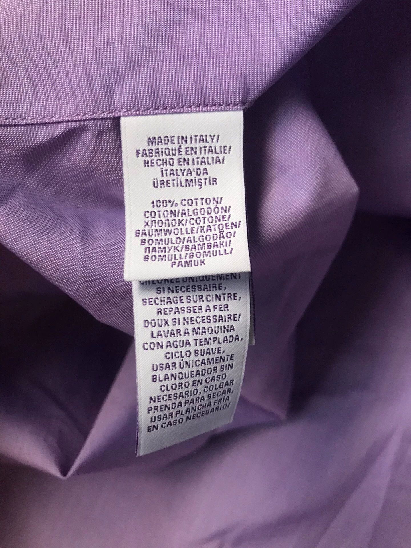 Polo Ralph Lauren RL Purple Label Italian Cotton LS Shirt 17 Size US XXL / EU 58 / 5 - 6 Thumbnail