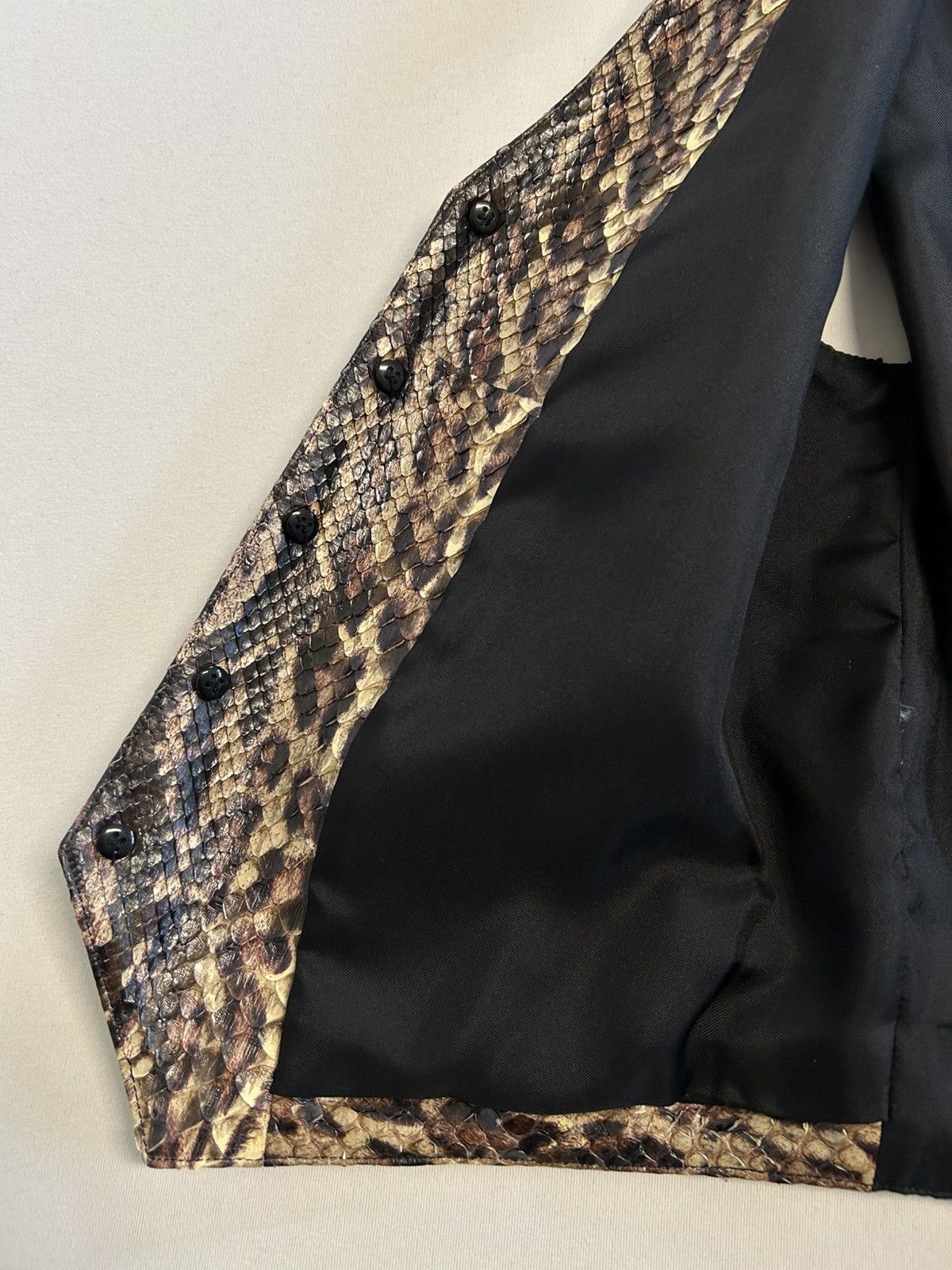 Saint Laurent Paris FW2016 1/1 Sample Python Leather Vest Size US M / EU 48-50 / 2 - 11 Thumbnail