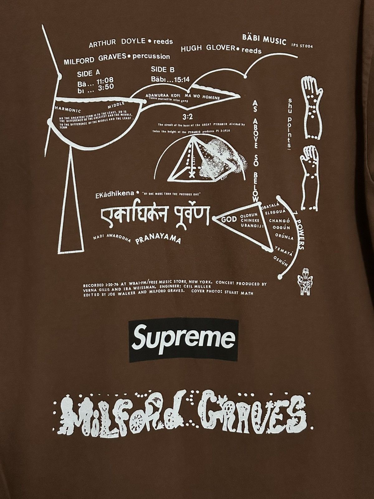 Supreme Supreme Milford Graves Tee Size US L / EU 52-54 / 3 - 2 Thumbnail