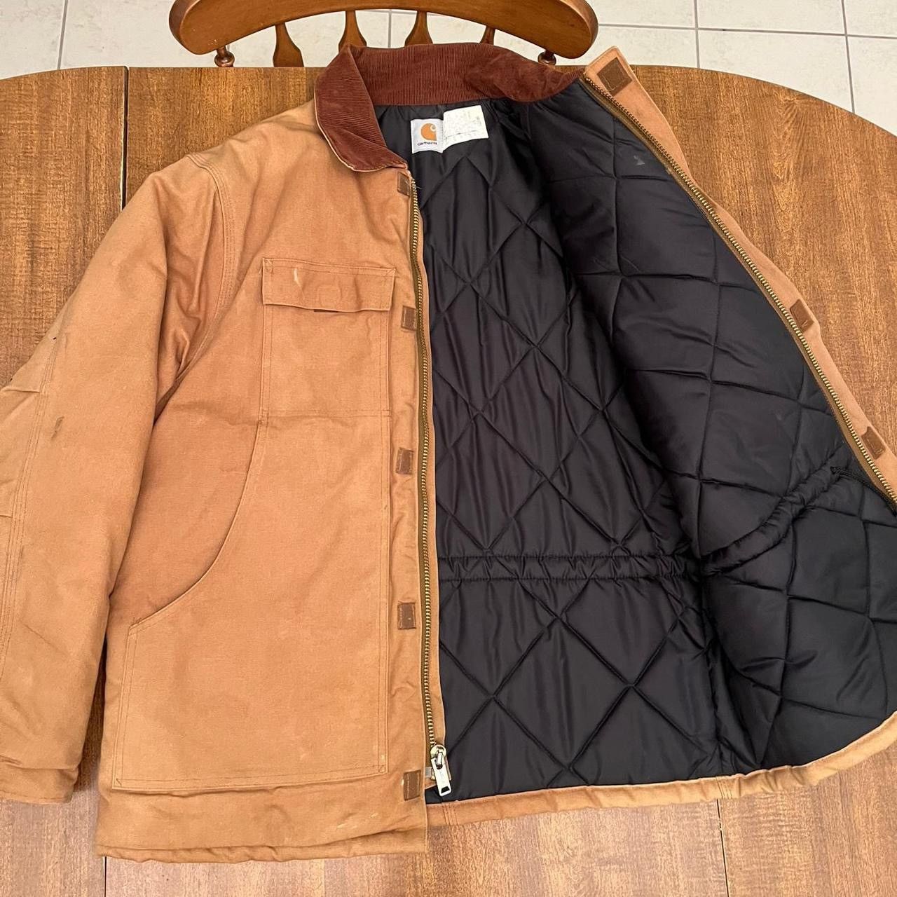 Carhartt 90s Brown Carhartt Arttic Jacket CQ186 / Union MADE Size US L / EU 52-54 / 3 - 3 Thumbnail