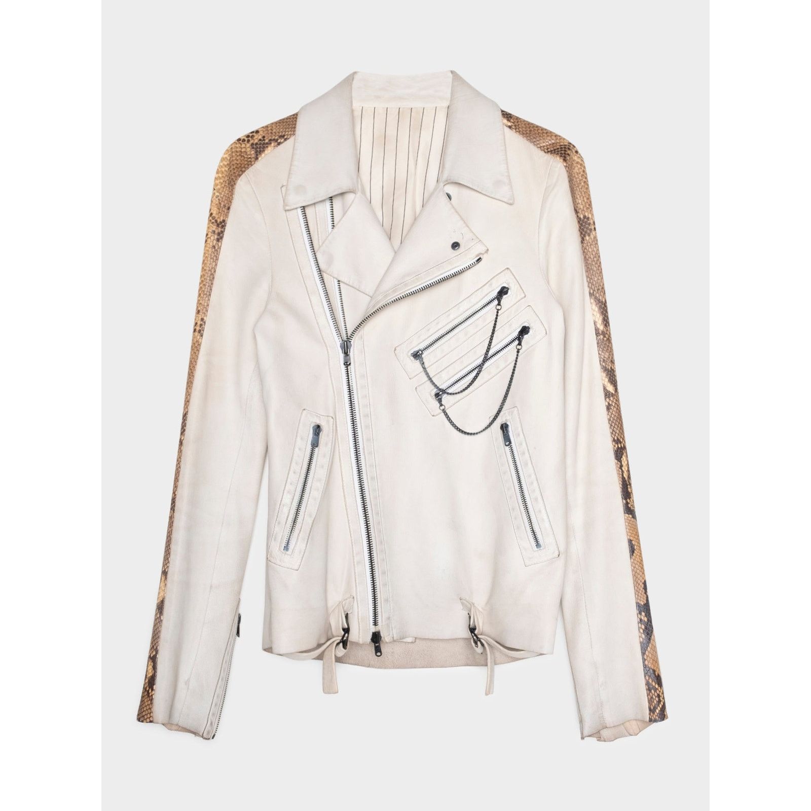 ジャケット・アウター NUMBER (N)INE Motorcycle jacket 2001AW Number nine leather jacket - Gem