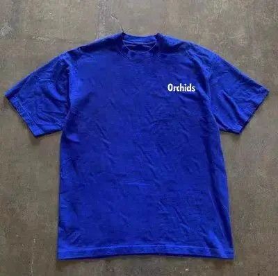 Japanese Brand Kokubu x Miki Blue retro floral print casual cotton tee Size US L / EU 52-54 / 3 - 8 Thumbnail