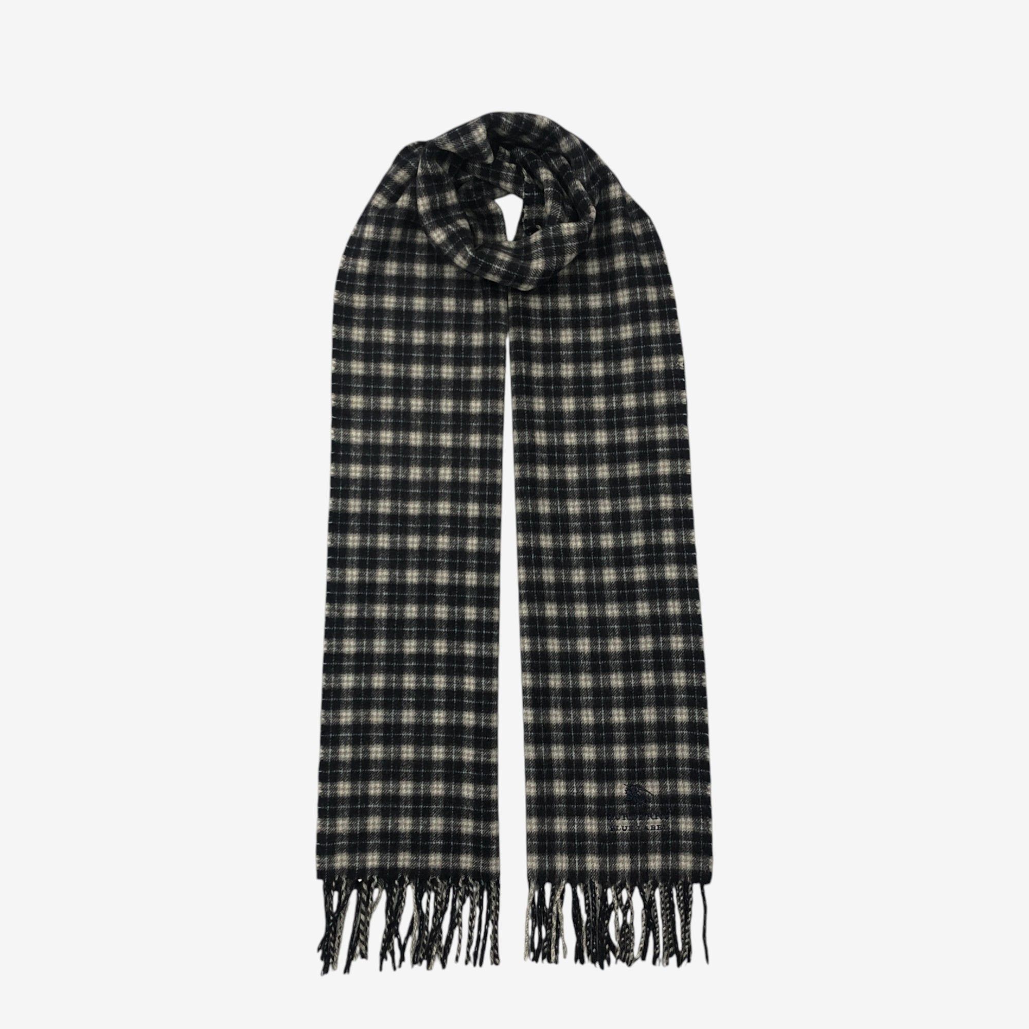 Burberry Vintage Burberry Scarf Muffler Wool Winter Check Scarves Size ONE SIZE - 1 Thumbnail