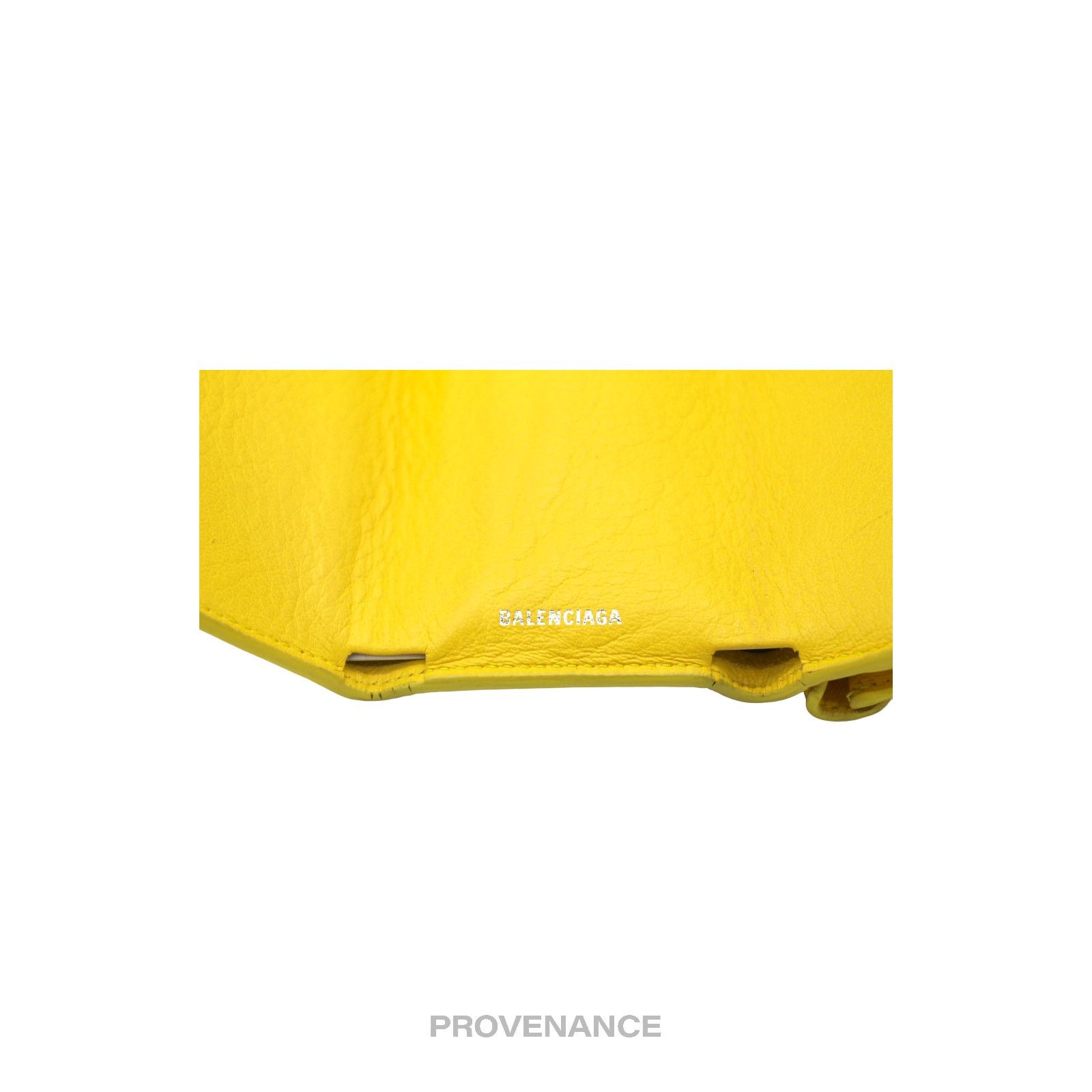 Balenciaga 🔴 Balenciaga Papier Mini Wallet - Yellow Leather Size ONE SIZE - 10 Thumbnail