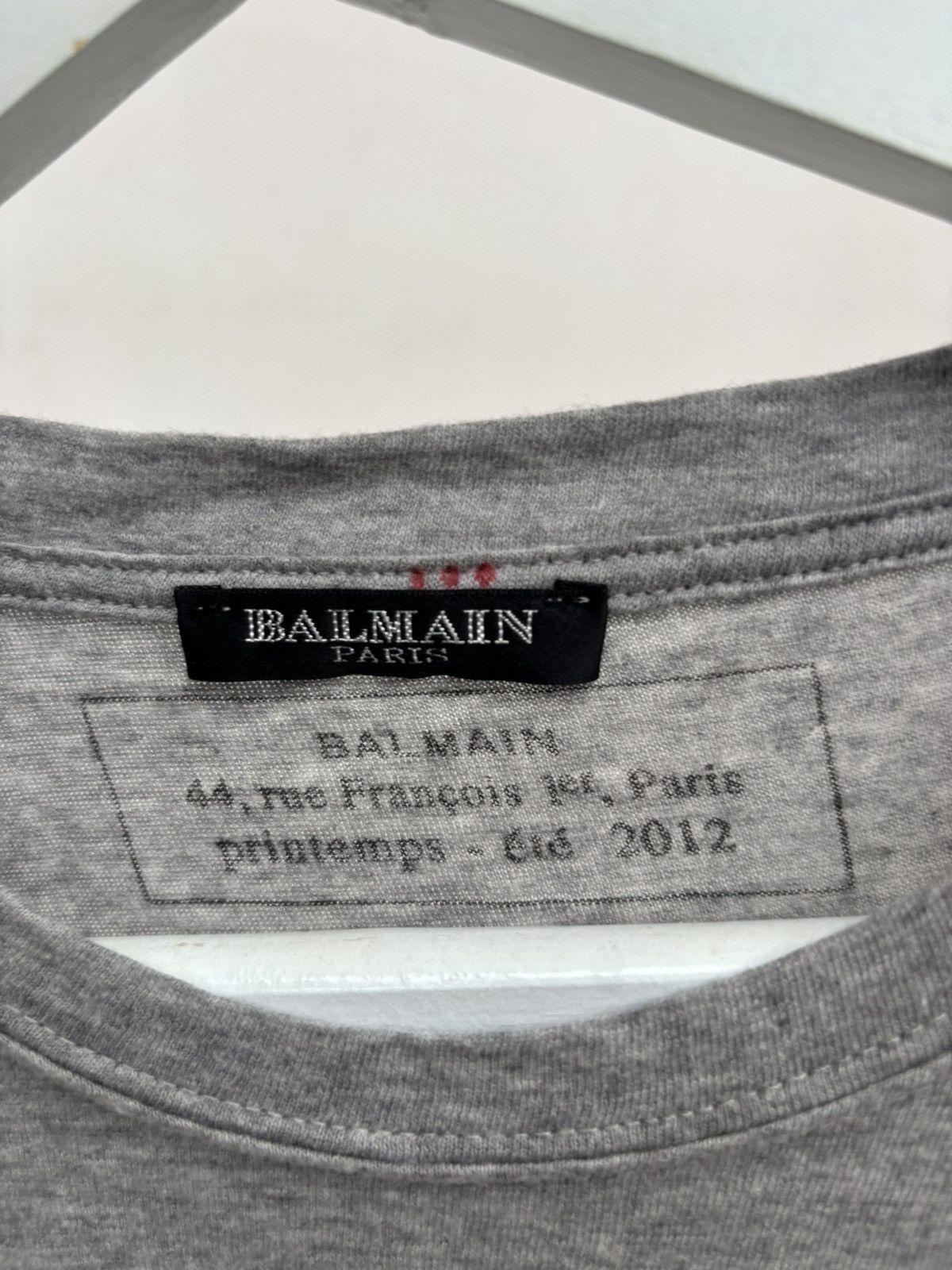 Balmain SS12 Post Decarnin Patch T-shirt Size US XS / EU 42 / 0 - 6 Thumbnail