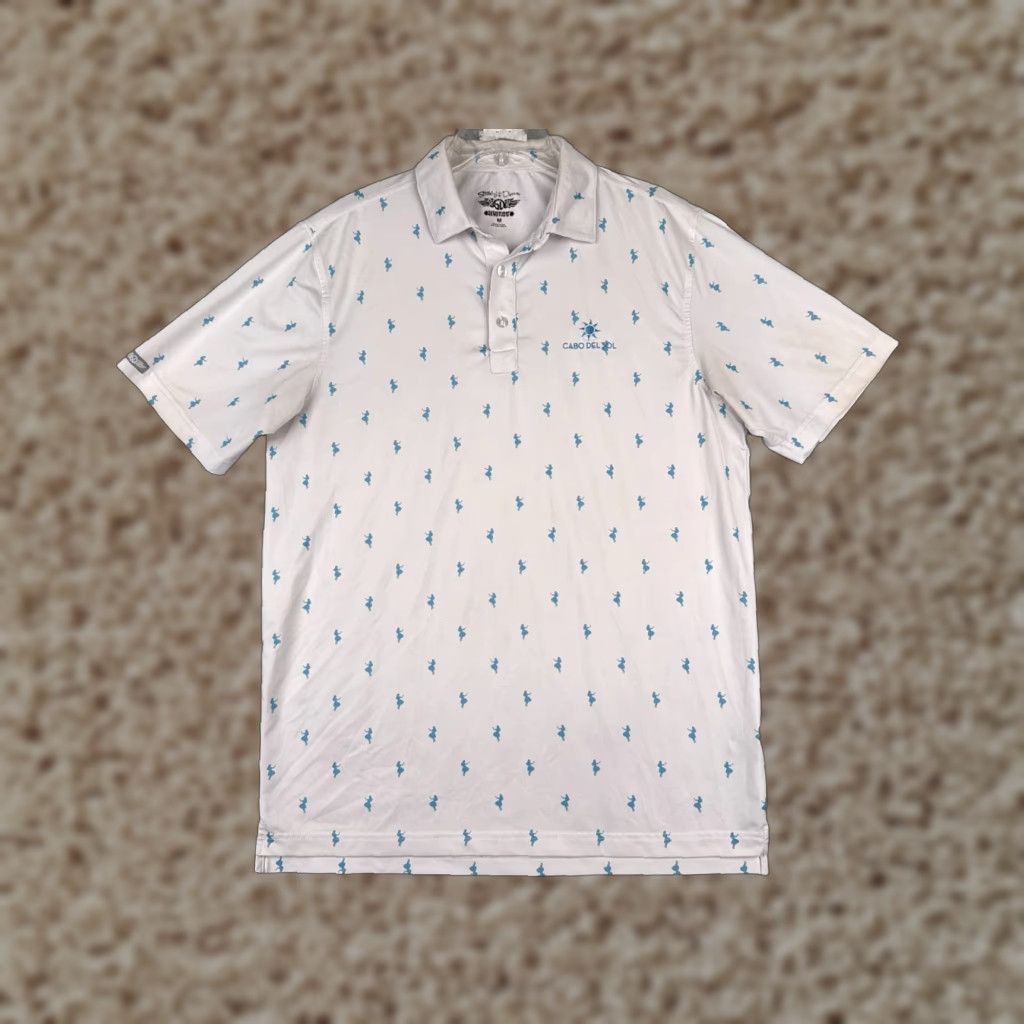 Vintage Straight Down Polo Shirt Mens M White Size M / US 6-8 / IT 42-44 - 1 Thumbnail