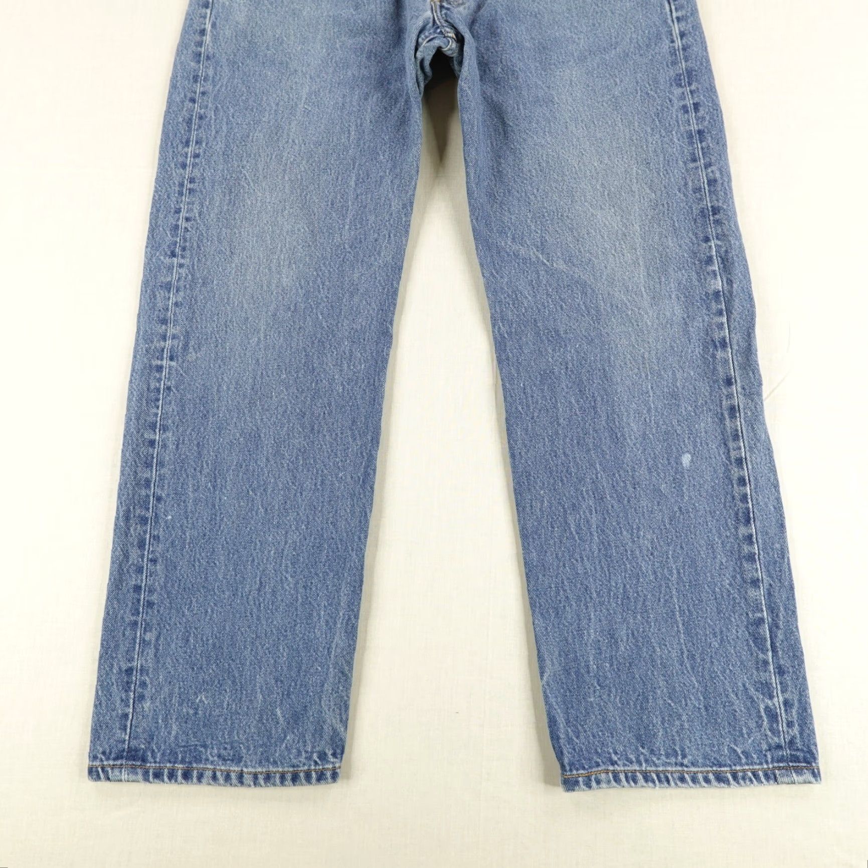 Levi's VINTAGE Levi's Jeans Men 38x32 Blue Denim 501 Button Fly Red Tab Straight Y2K Style 501 Series Mens Regular Size 38x32 Blue Cotton Denim Jeans Size US 35 - 3 Thumbnail