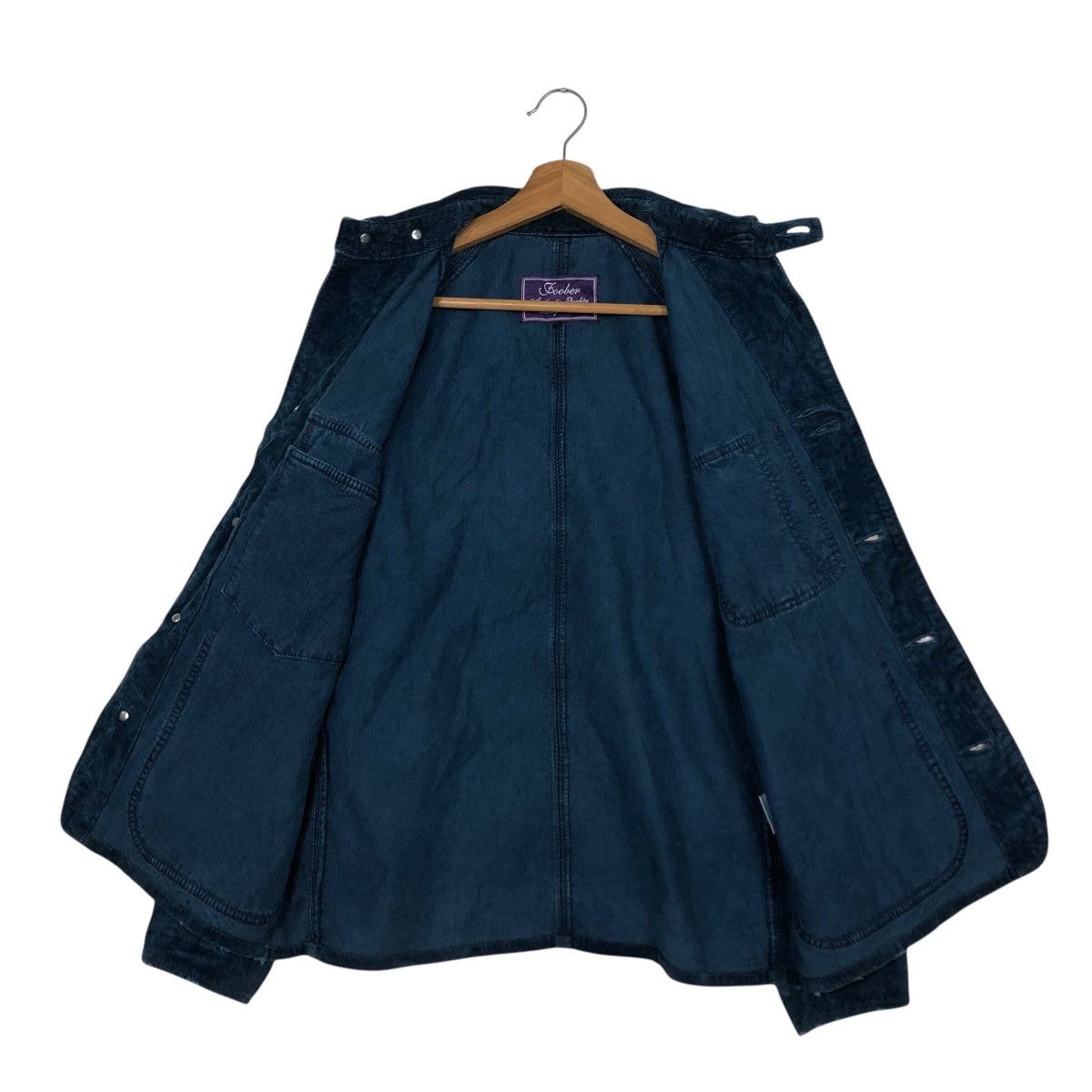 Japanese Brand 📌Rich Blue Indigo Chore Work Jacket Poober Issey Miyake Size US S / EU 44-46 / 1 - 14 Thumbnail