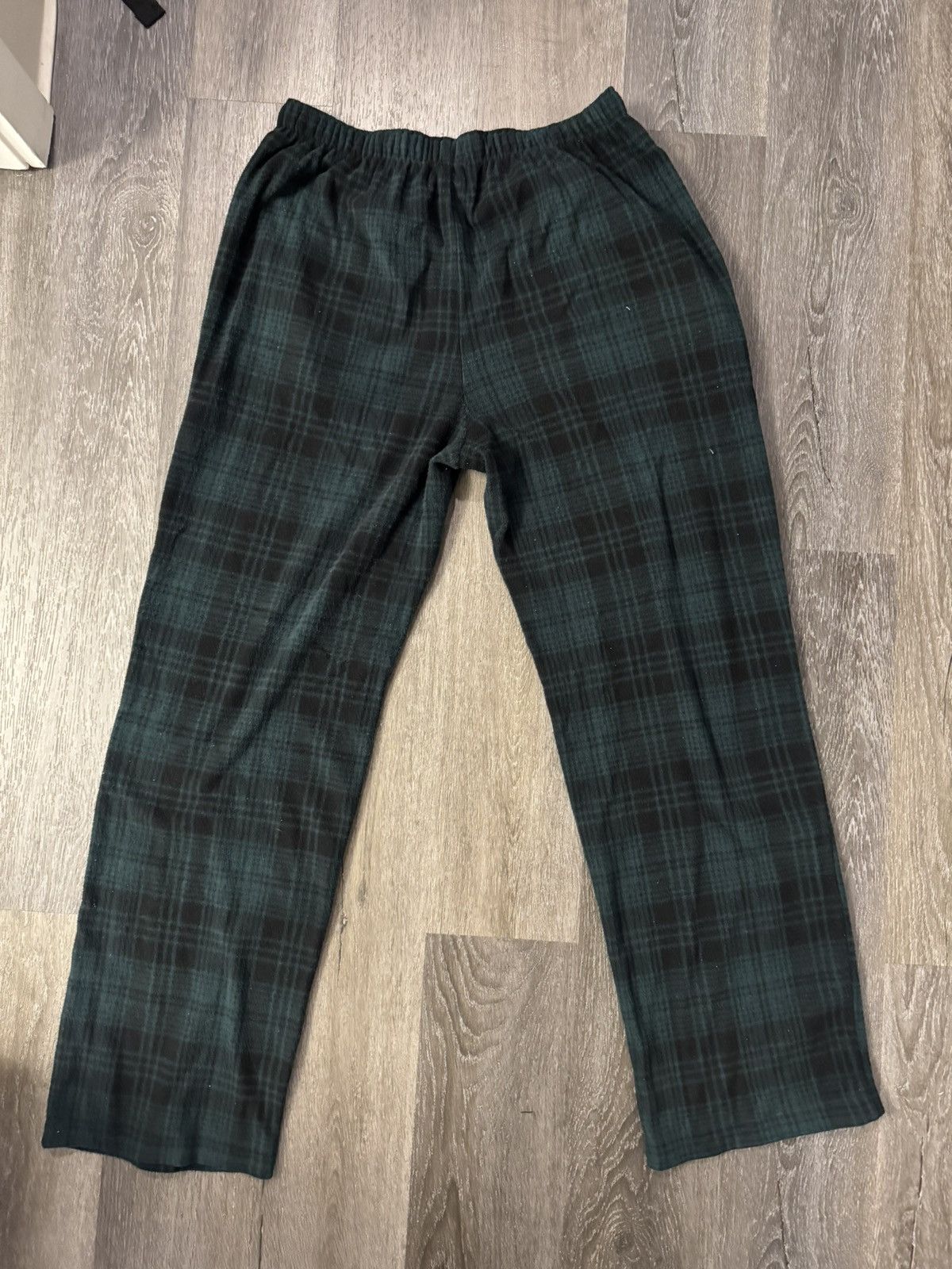 SKIMS SKIMS Unisex Black & Green Plaid Jogger Pants Size Small Size 29" - 4 Thumbnail
