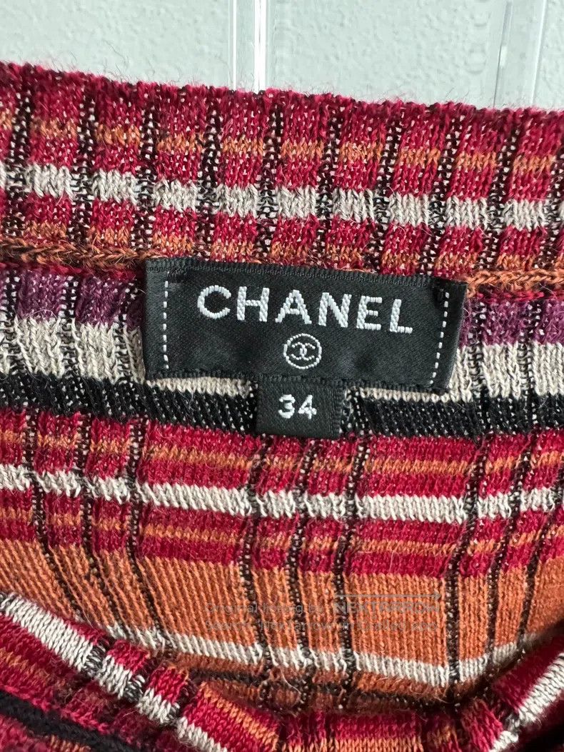 Chanel Chanel Hamburg Series Knitted Sweater Size XXS / US 00 / IT 34 - 4 Thumbnail