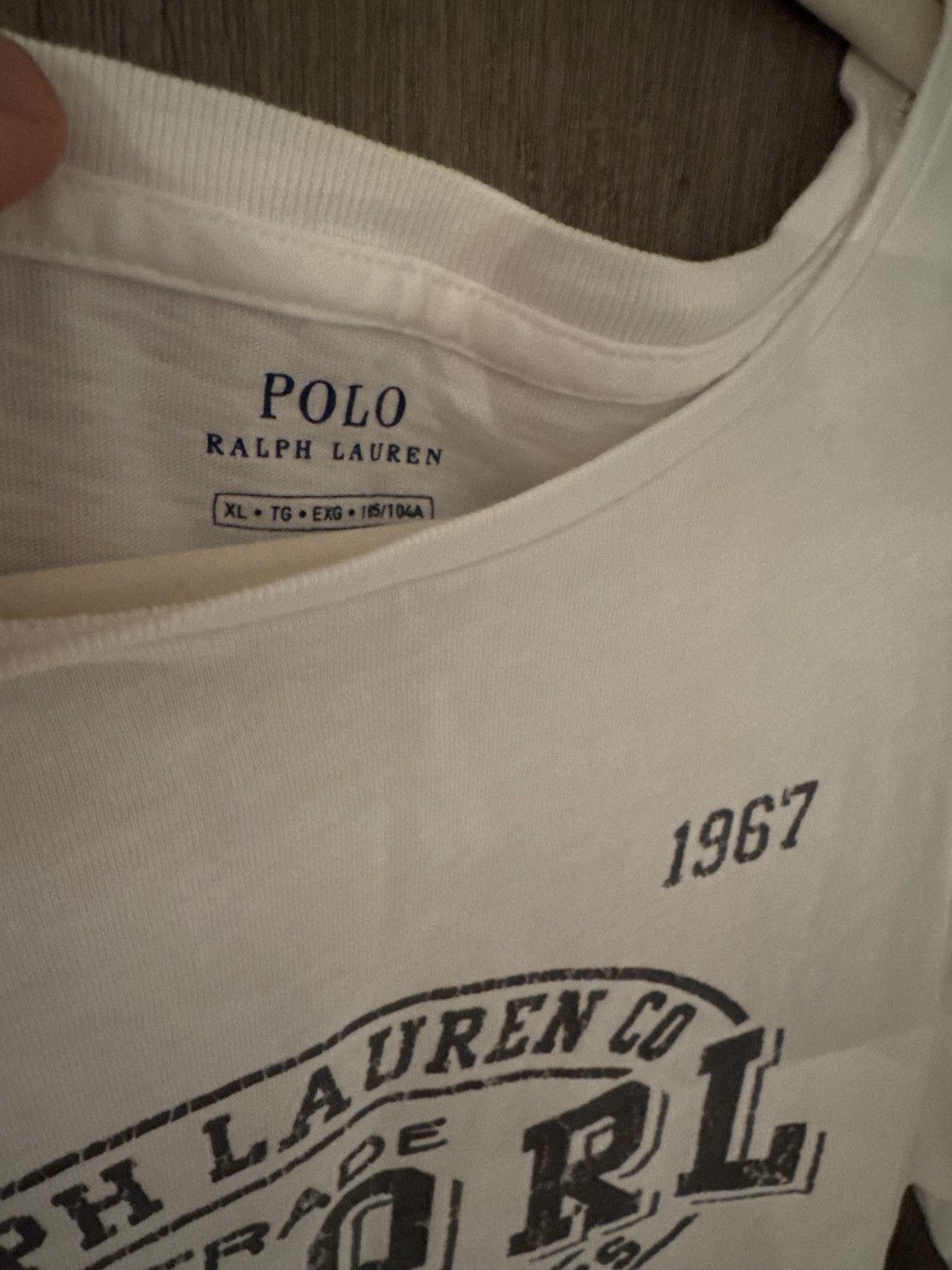 Vintage Polo Ralph Lauren Spell Out Tshirt Size US XL / EU 56 / 4 - 2 Thumbnail