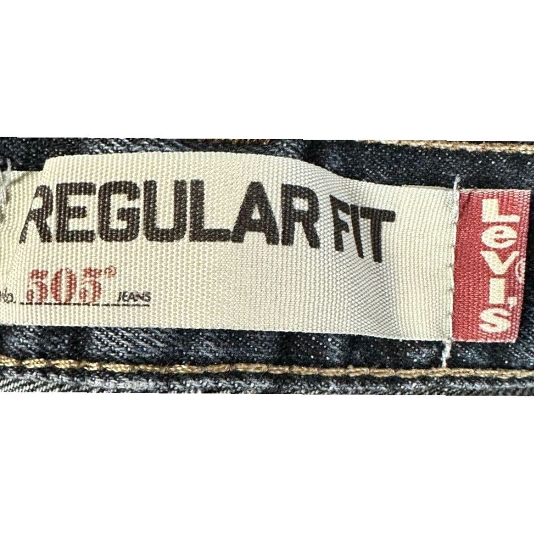 Levi's Levi's 505 Jeans Mens 34X32 Blue Distressed Regular Fit Straight Leg Denim Casual Jeans Regular 34X32 Mens Blue Distressed 505 Size US 34 / EU 50 - 3 Thumbnail