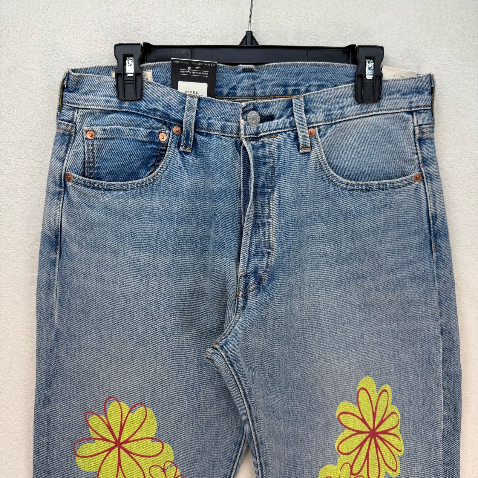 Levi's LEVI'S 501 PREMIUM RETRO MEN'S 32X32 RARE GRAPHIC HIPPIE GRO Size US 32 / EU 48 - 2 Thumbnail