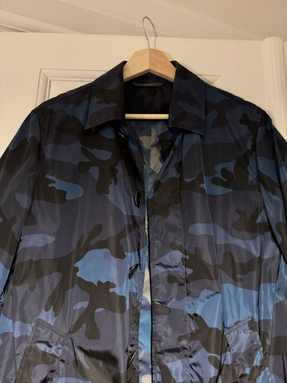 Valentino Blue Camo Jacket Size US S / EU 44-46 / 1 - 2 Thumbnail