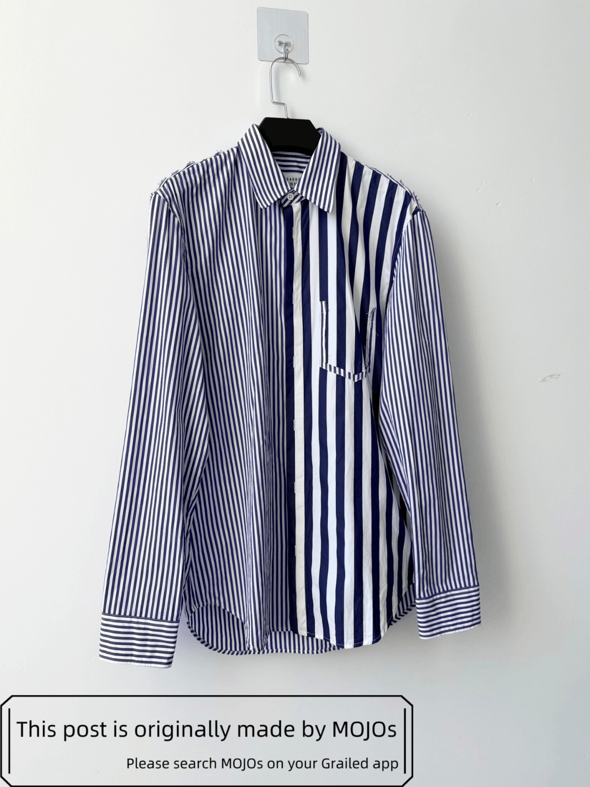 Maison Margiela Sz 39 Maison Margiela 19SS 2-way Stripe Shirt mojos3514 Size US M / EU 48-50 / 2 - 2 Thumbnail