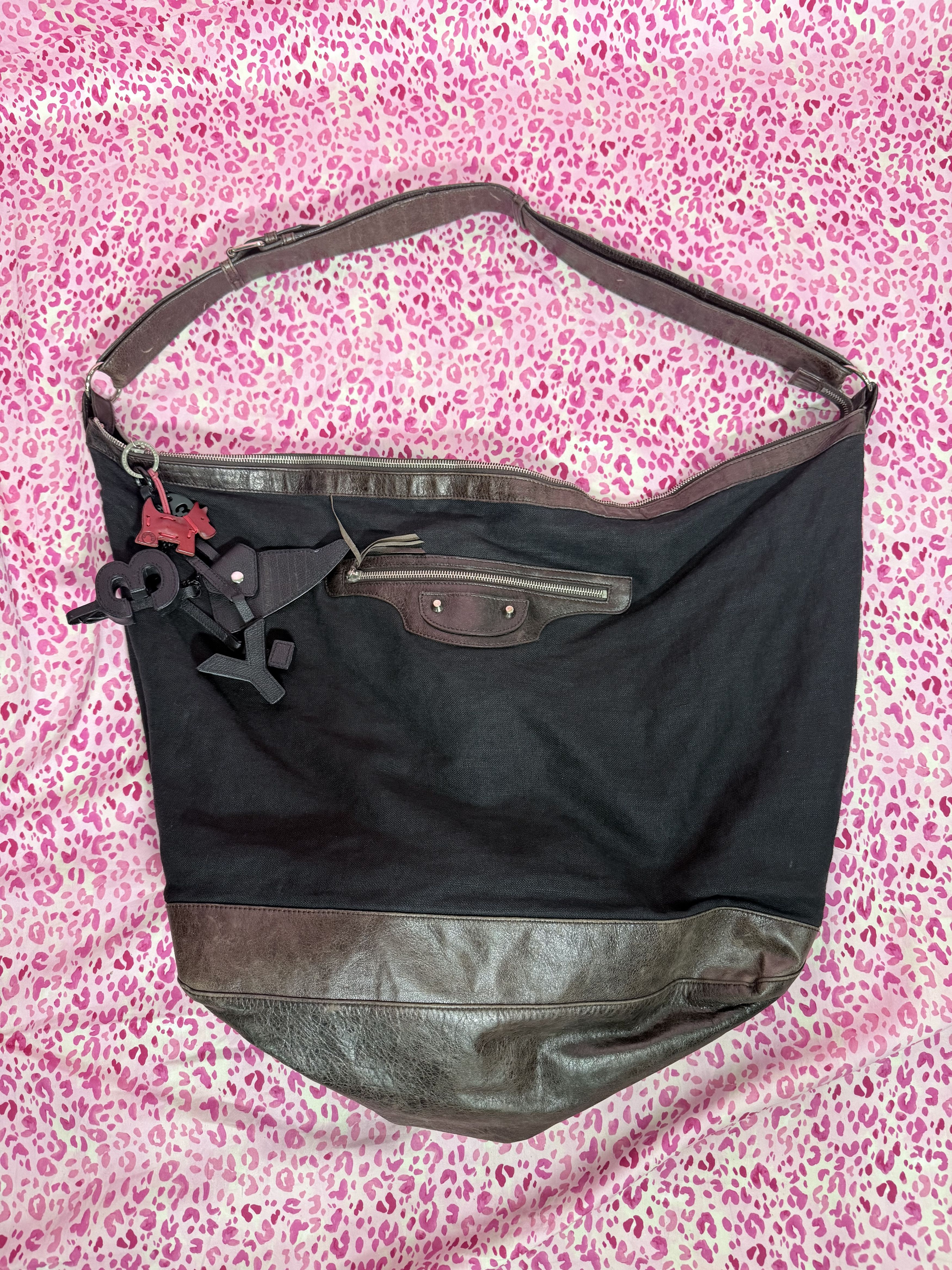 Balenciaga Vintage Courier XL Cloth and Leather Bag Size ONE SIZE - 1 Thumbnail