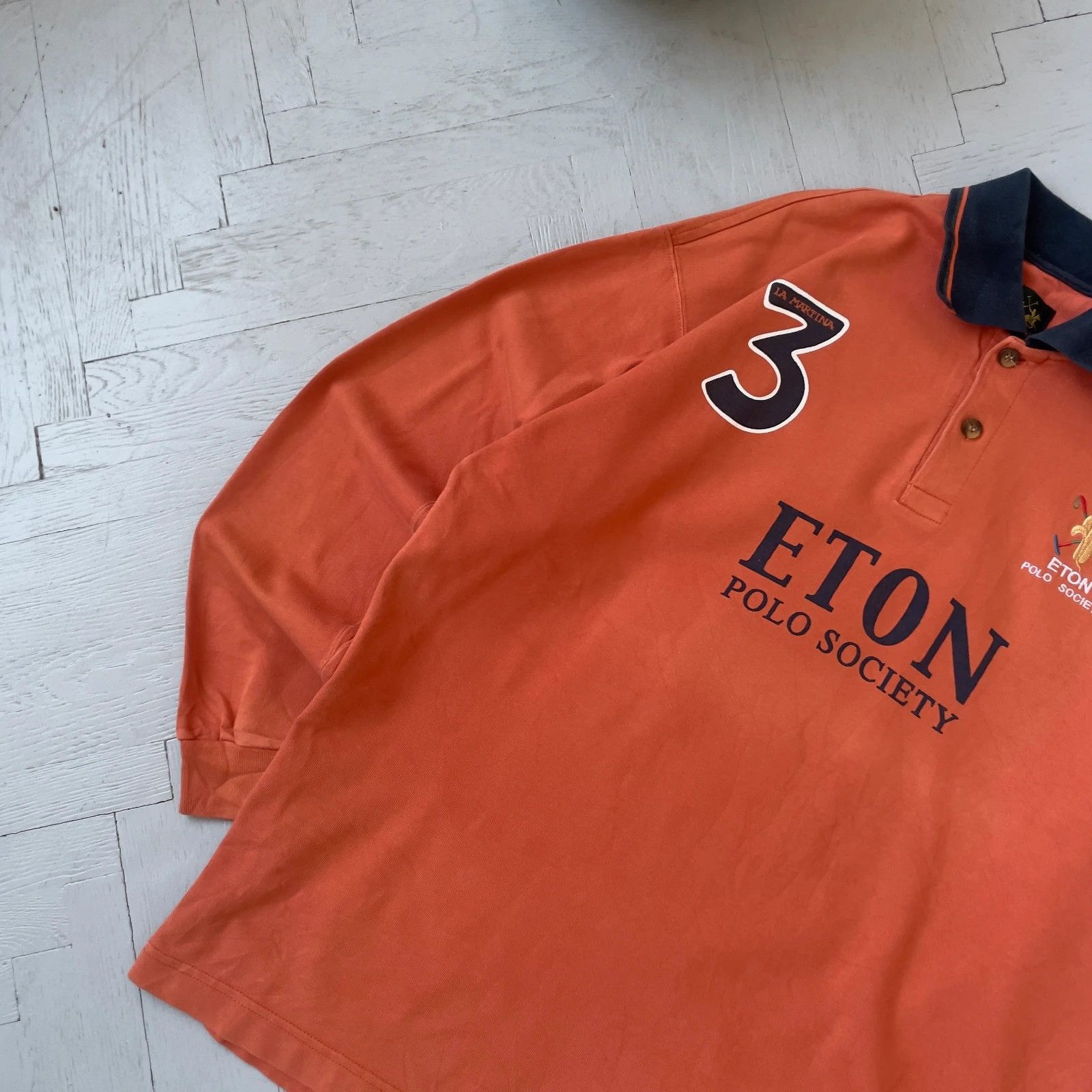 La Martina LA Martina Eaton Polo Club Preppy Rugby Shirt Size US L / EU 52-54 / 3 - 3 Thumbnail