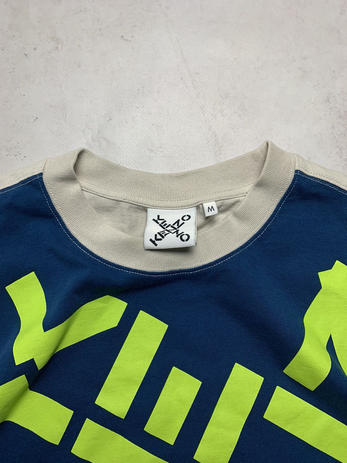 Vintage Kenzo Spellout Geometrical T-shirt M