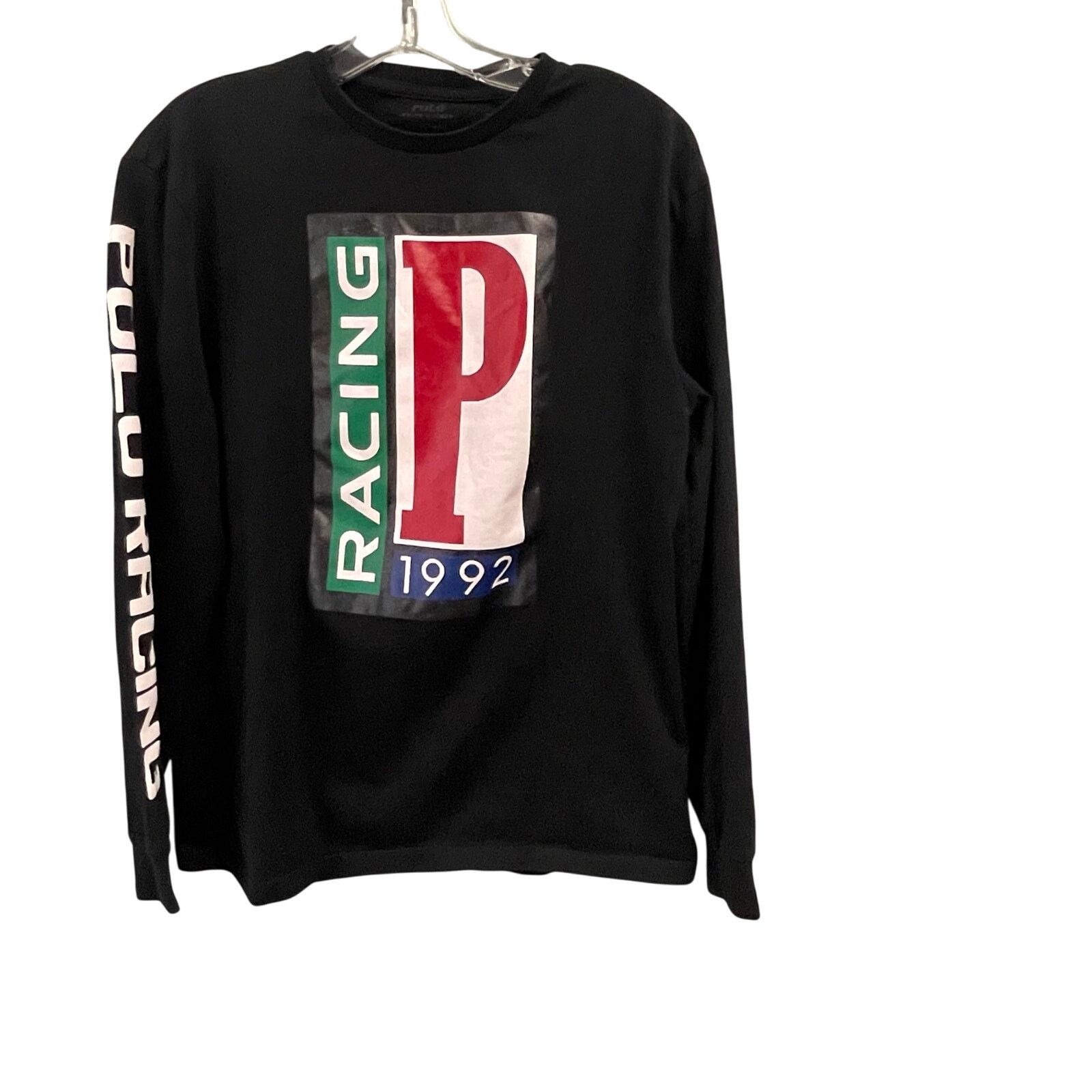 Ralph Lauren Polo Racing Ralph Lauren Long Sleeve Shirt Black 1992 Small Size US S / EU 44-46 / 1 - 1 Thumbnail