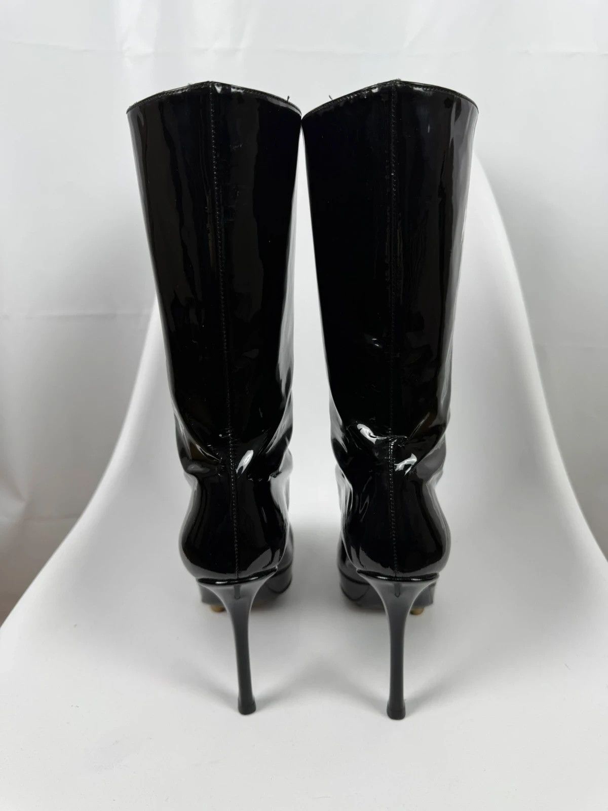 Yves Saint Laurent Yves Saint Laurent Patent Leather Boots size 39.5 Size US 9.5 / IT 39.5 - 4 Thumbnail