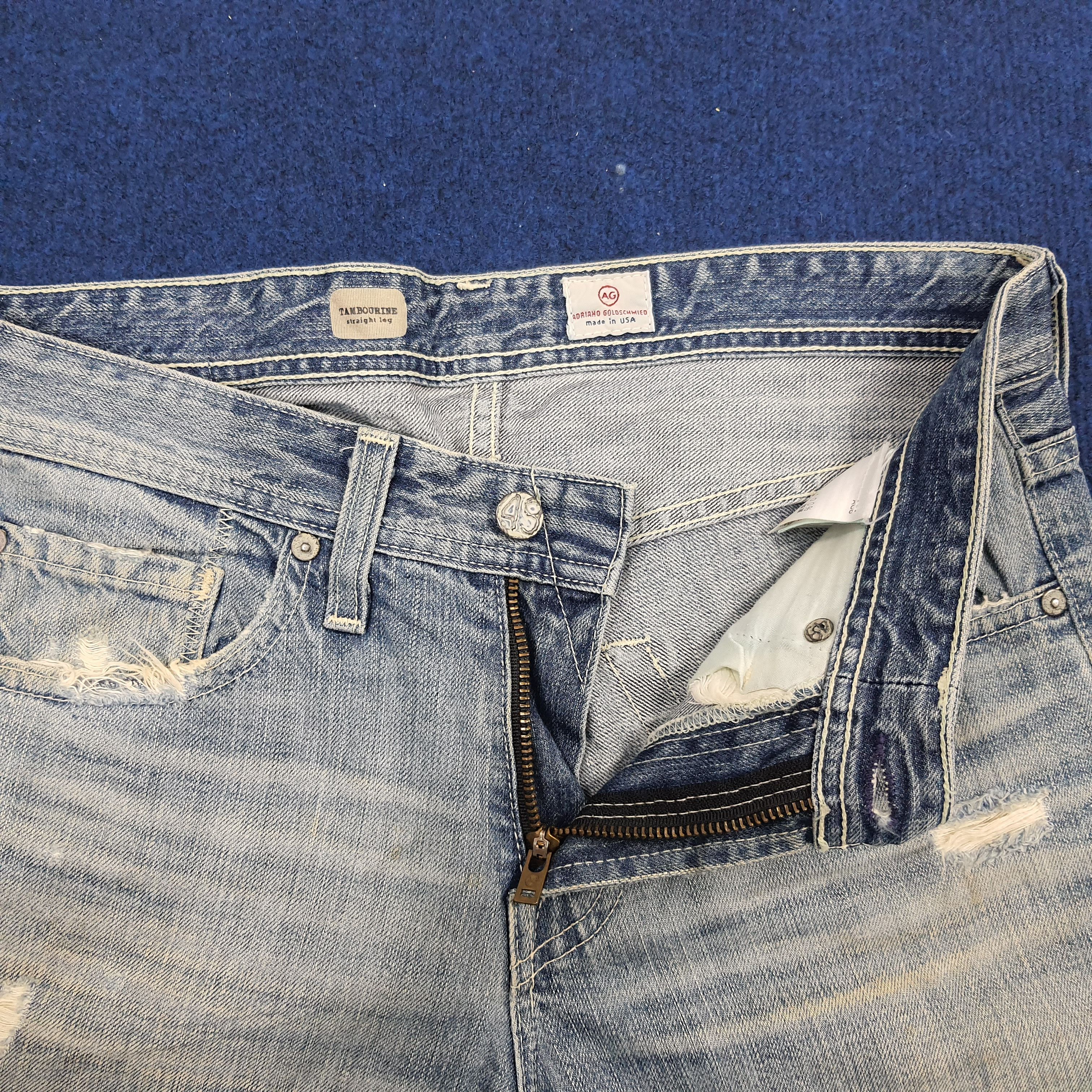 AG Adriano Goldschmied × Designer × Vintage Vintage AG Adriano Goldschmied Designer Denim Pants Size US 30 / EU 46 - 7 Thumbnail