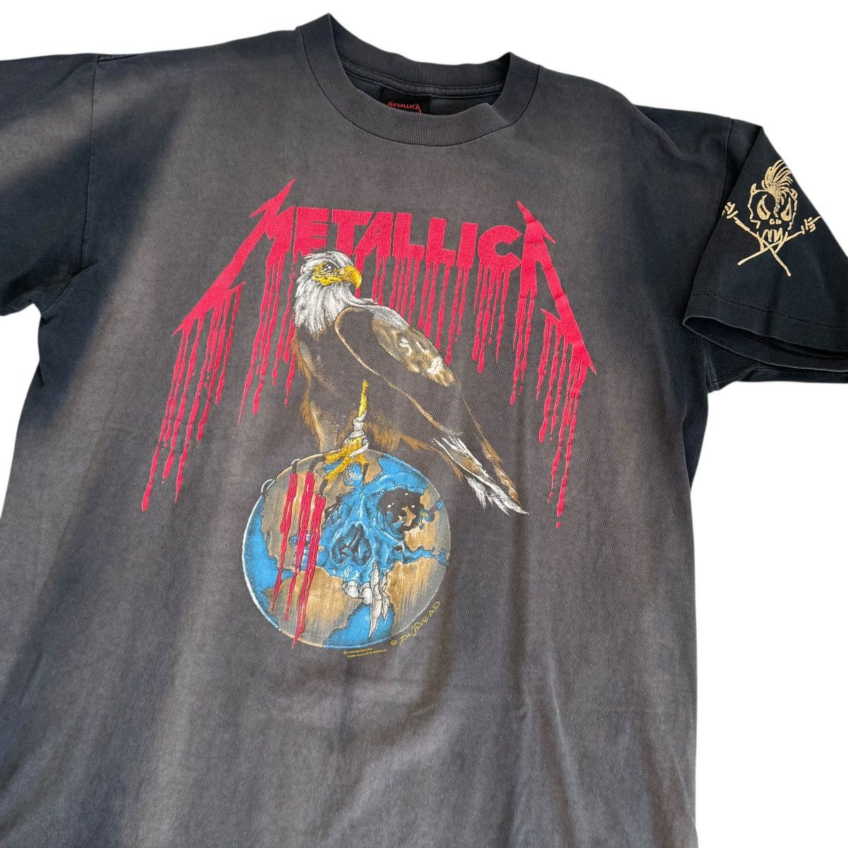 Vintage vintage Metallica nowhere to roam tour single stitch tee Size US XL / EU 56 / 4 - 2 Thumbnail