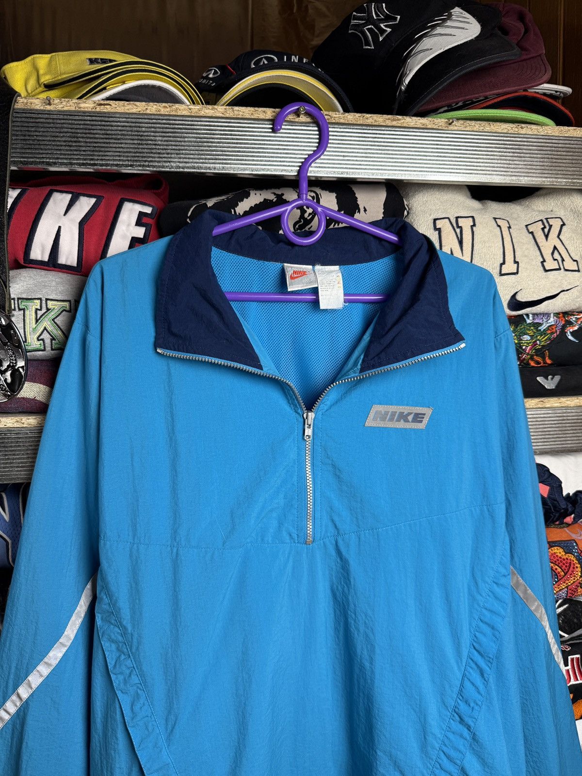 Nike Vintage Anorak Jacket Nike Swoosh center M hoodie Ninja Size US M / EU 48-50 / 2 - 3 Thumbnail