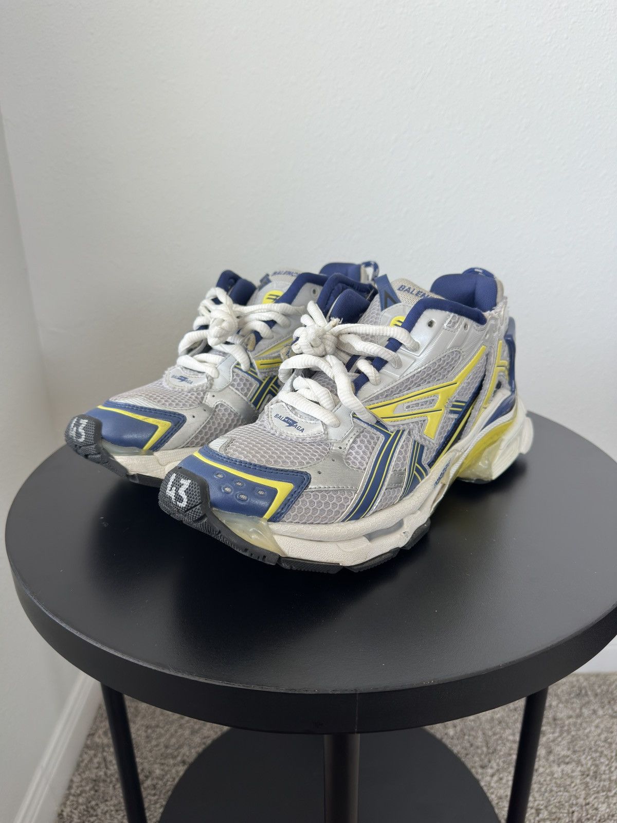 Balenciaga Balenciaga Runner Grey/Yellow/Blue Size US 10 / EU 43 - 1 Thumbnail