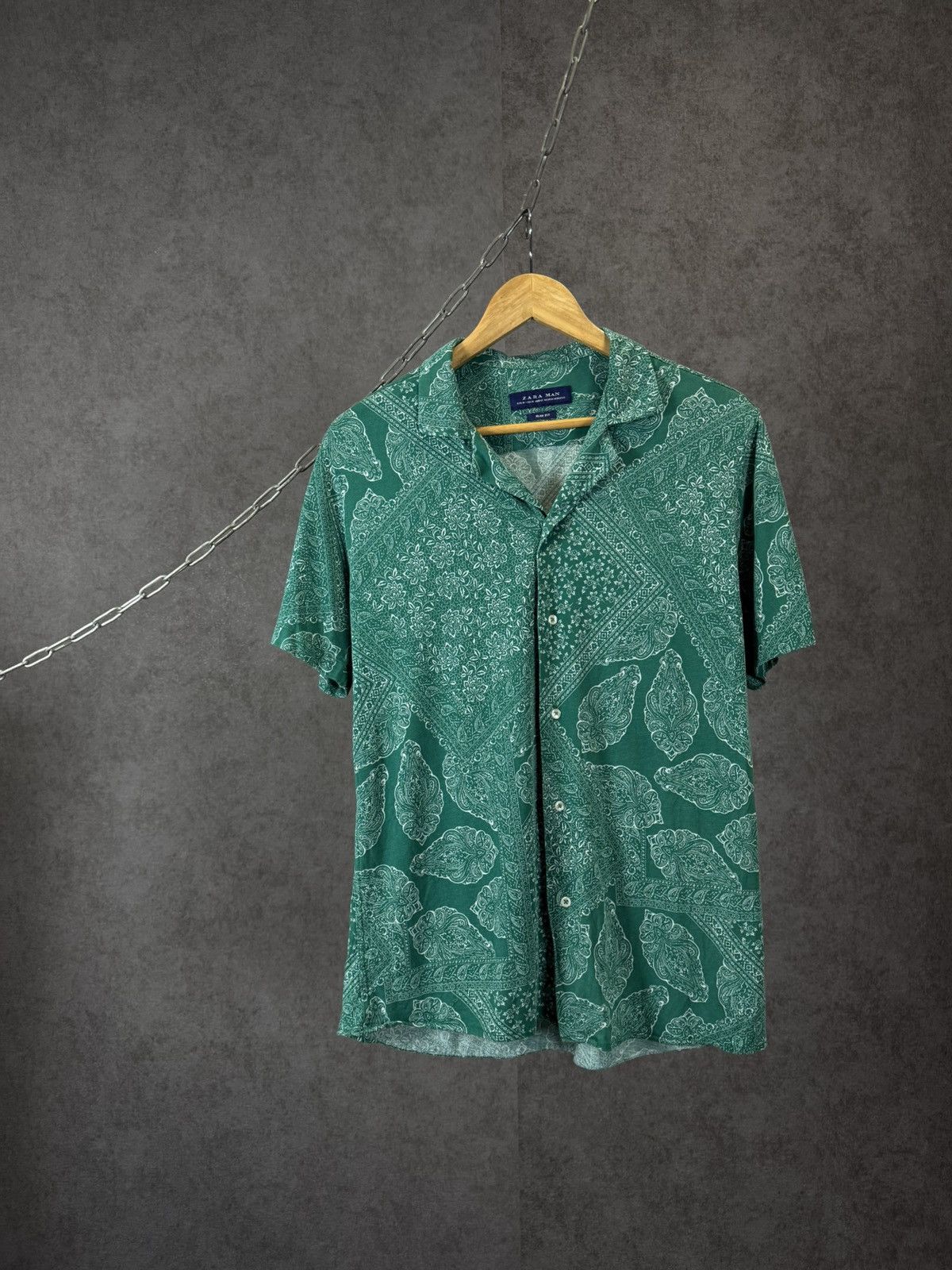 Zara Zara Man art Hawaiian shirt Size US M / EU 48-50 / 2 - 1 Thumbnail