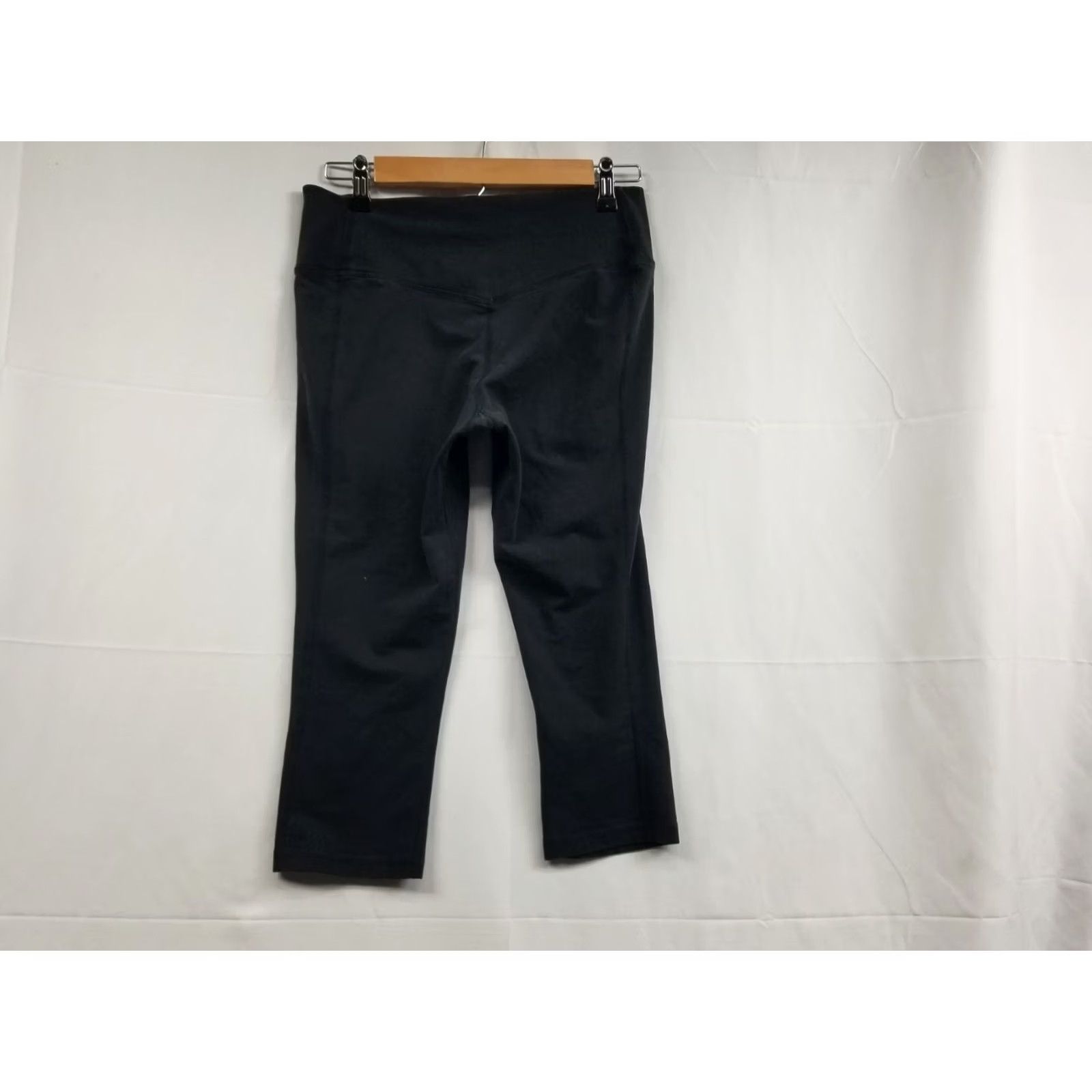 Nike Nike Dri Fit Crop Leggings Women Black Stretch Pull-On Size M Size 32" / US 10 / IT 46 - 2 Thumbnail