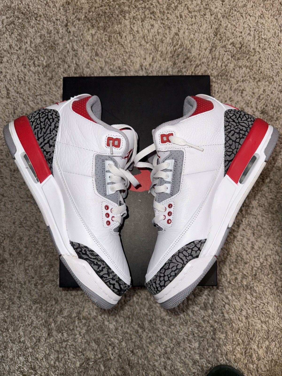 Jordan Brand × Nike Jordan 3 Fire red Size US 6.5 / IT 36.5 - 3 Thumbnail