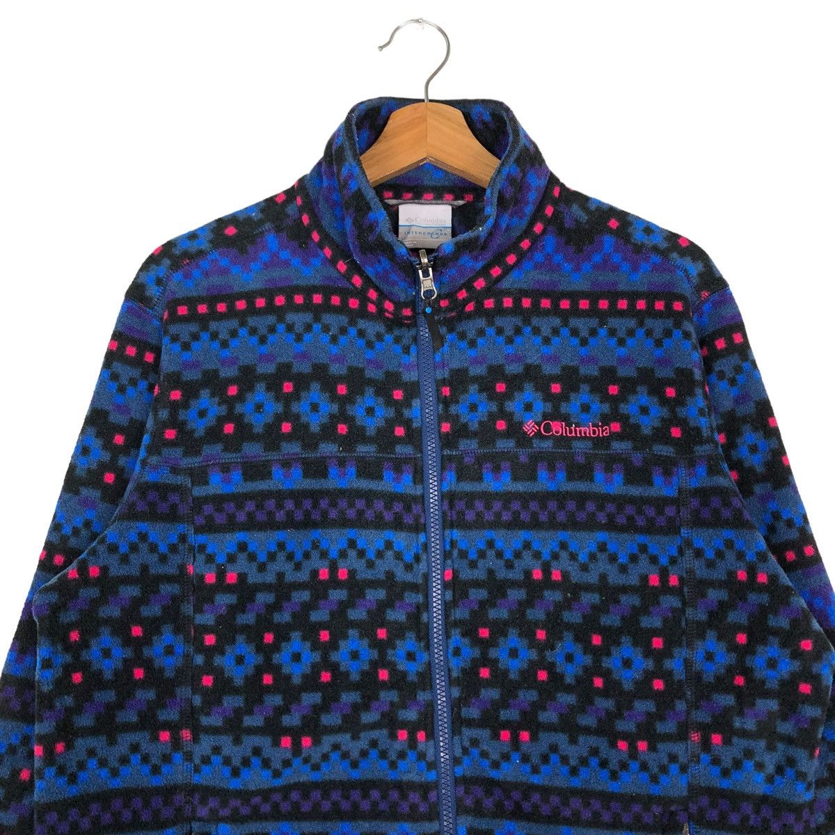 Japanese Brand 🔥VINTAGE FLEECE JACKET AZTEC NATIVE NAVAJO COLUMBIA Size US L / EU 52-54 / 3 - 3 Thumbnail