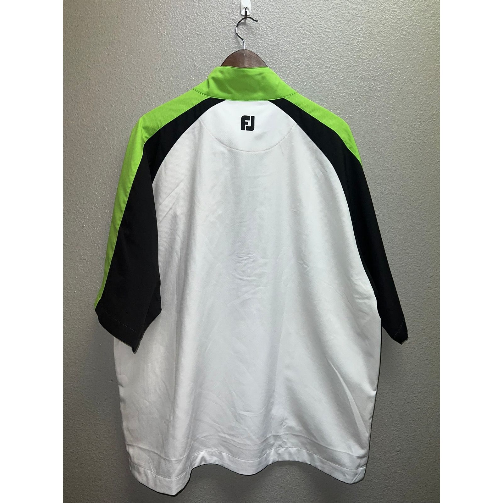 Footjoy Footjoy White Green Active Shirt Cardinal Creek Golf AFB XL Size US XL / EU 56 / 4 - 9 Thumbnail