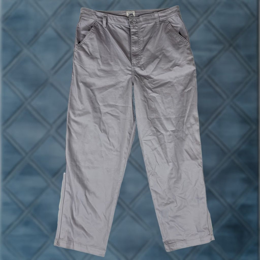 Lee Lee Workwear Chino Pants Womens 31 Medium Lavender Purple Straight Leg 27in Inseam Casual Release: Regular Rise Size 24" / US 00 / IT 34 - 1 Thumbnail