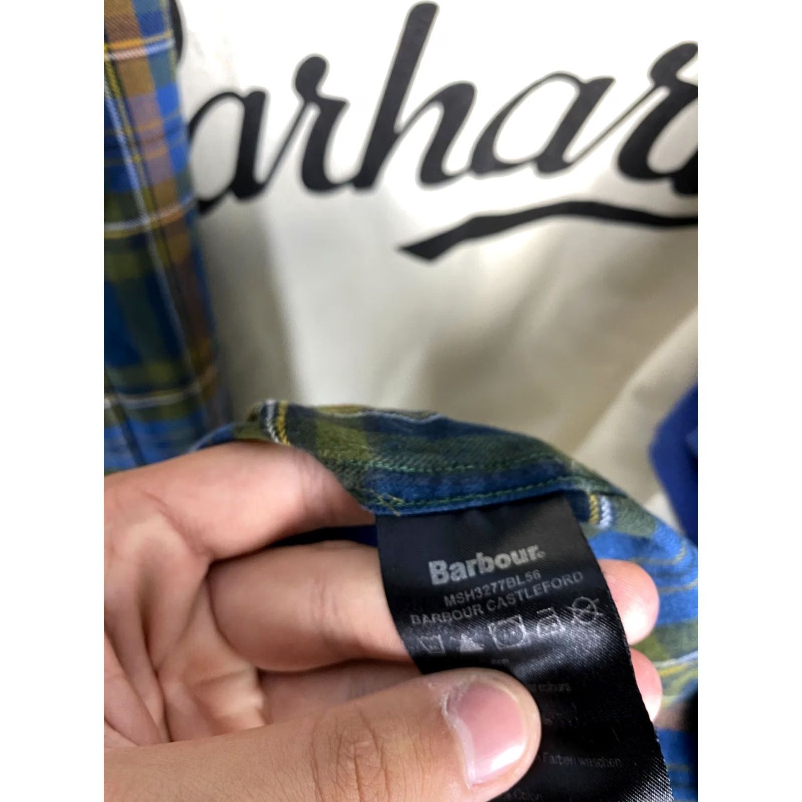 Barbour Barbour Mens Flannel Plaid Shirt M Multicolor Pattern Long Sleeve Button-Up Size US M / EU 48-50 / 2 - 6 Thumbnail