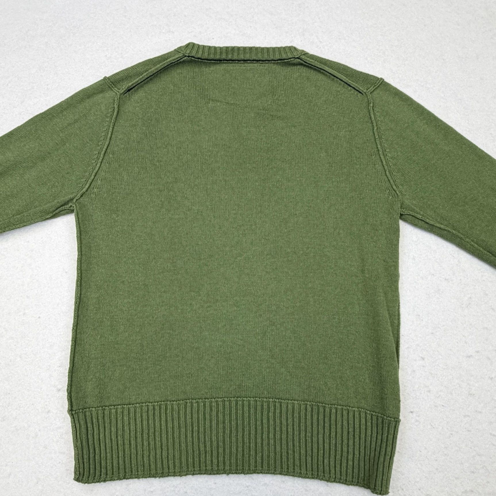 American Eagle Outfitters VINTAGE American Eagle Outfitters Sweater Mens Small Green V Neck Knit Pullover Size US S / EU 44-46 / 1 - 4 Thumbnail
