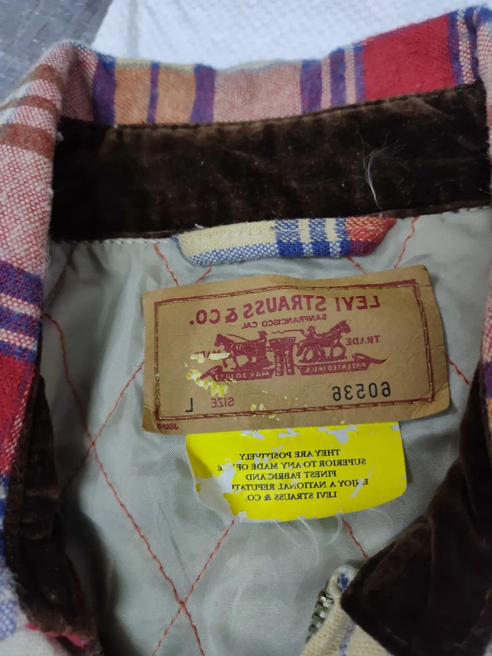 Levi's × Vintage Vintage Levis checker flannel Jacket Size US M / EU 48-50 / 2 - 4 Thumbnail