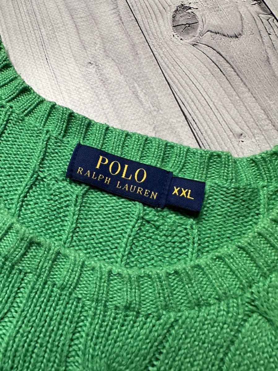 Vintage Vintage polo Ralph Lauren green sweater knitted rare green Size US XXL / EU 58 / 5 - 5 Thumbnail