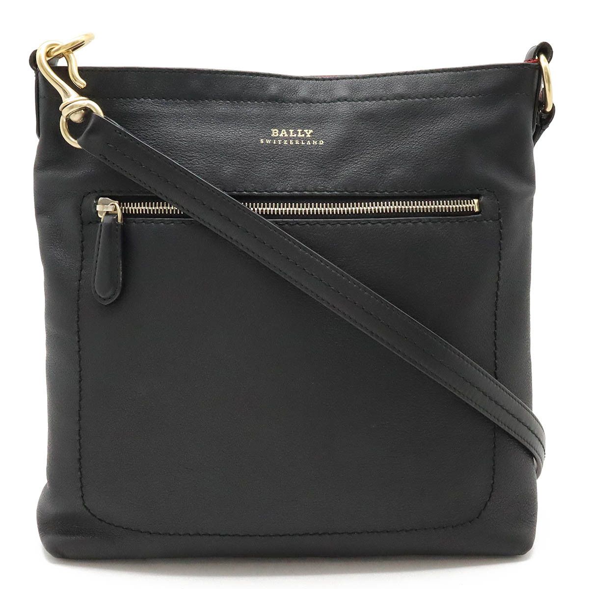 Bally Bally Bally Leather Shoulder Bag Black Gold Hardware Leather Crossbody Bag in Very Good Condition Size ONE SIZE - 1 Thumbnail