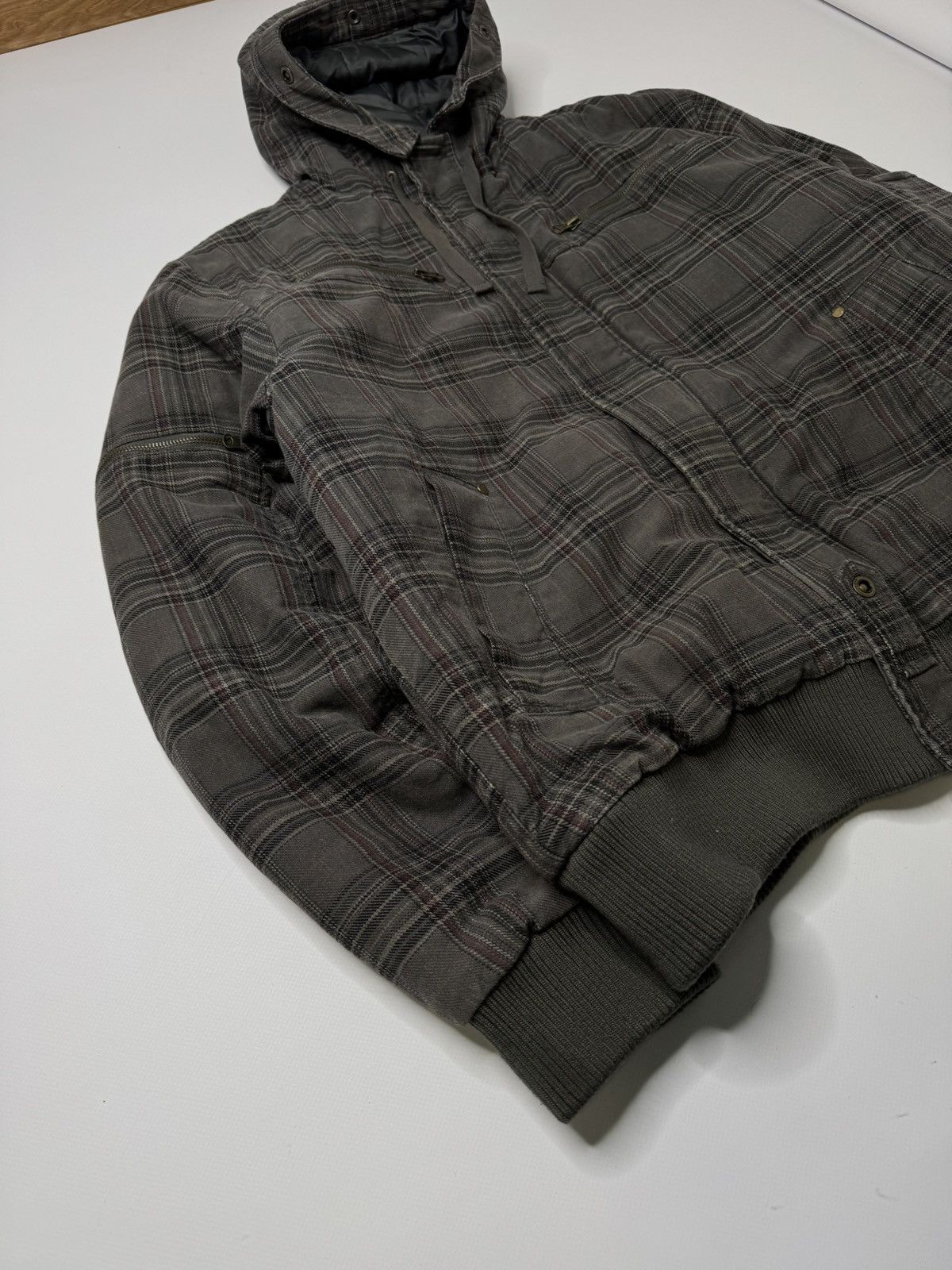 If Six Was Nine Vintage avant garde khaki checked jacket active sk8 00s y2k Size US XL / EU 56 / 4 - 3 Thumbnail